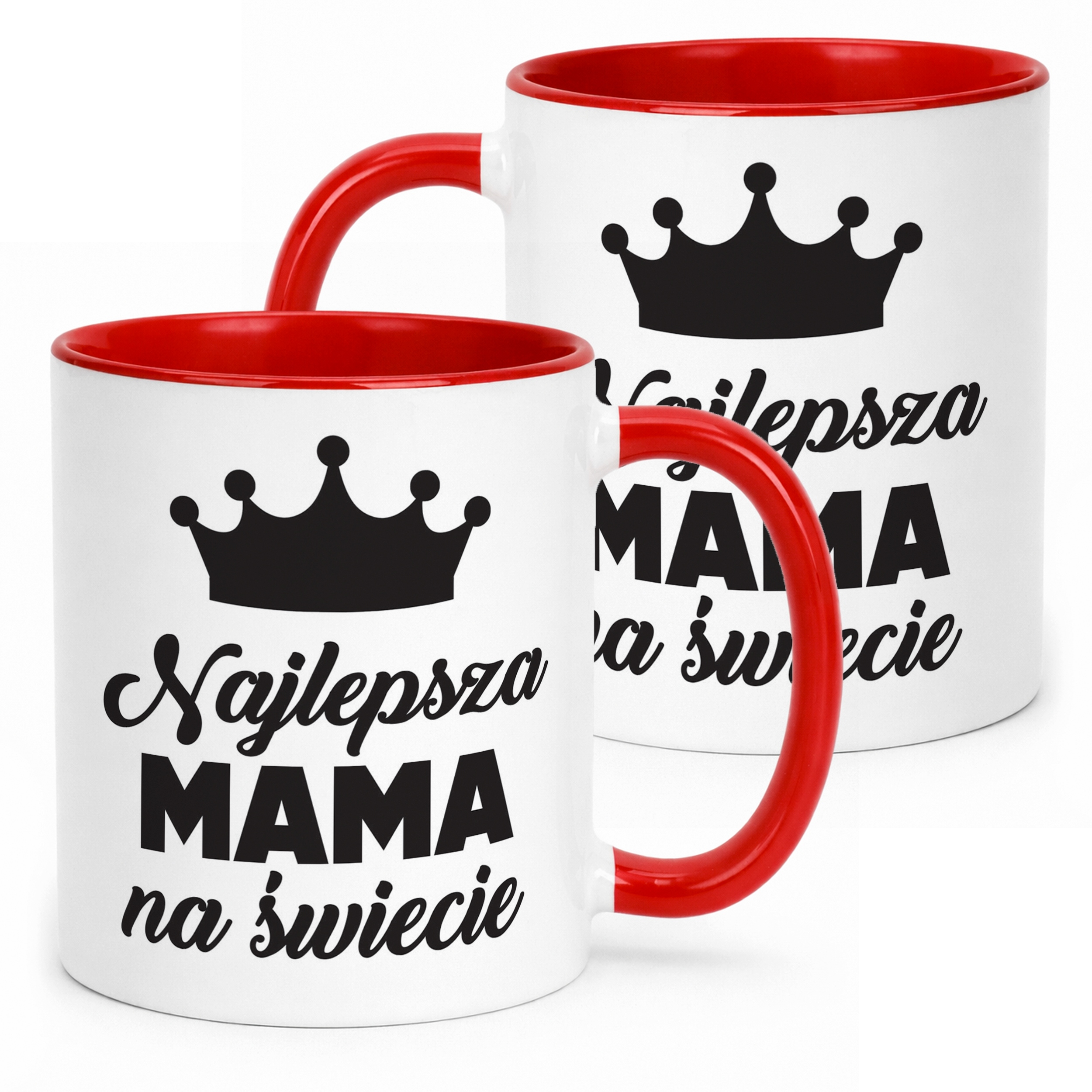 Kubek Czerwony Dzień Matki Dla Mamy Prezent Najlepsza Mama na Świecie