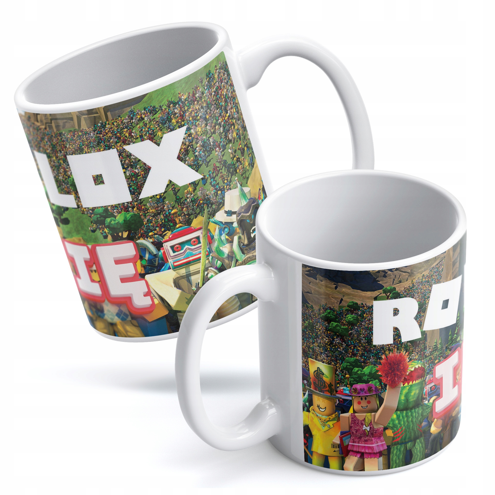 Zestaw Z Imieniem kubek + podkładka pod mysz 22×18 cm ROBLOX Dla Gracza
