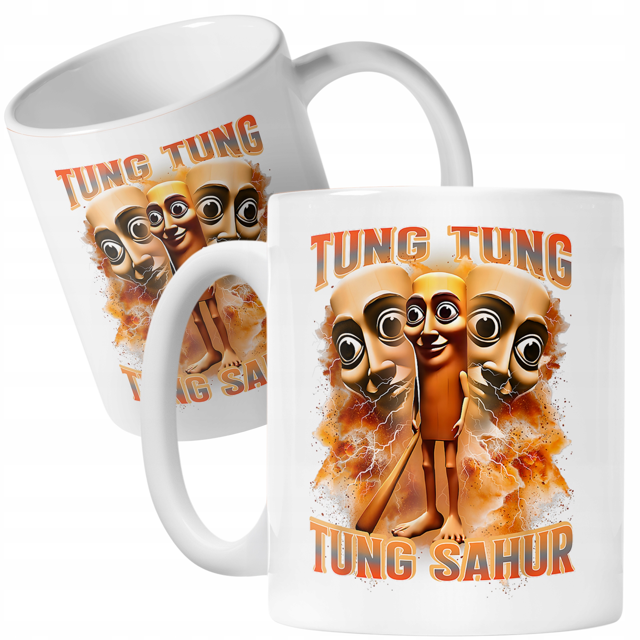 Kubek ceramiczny Tung Tung Sahur viral tiktok brainrot mem