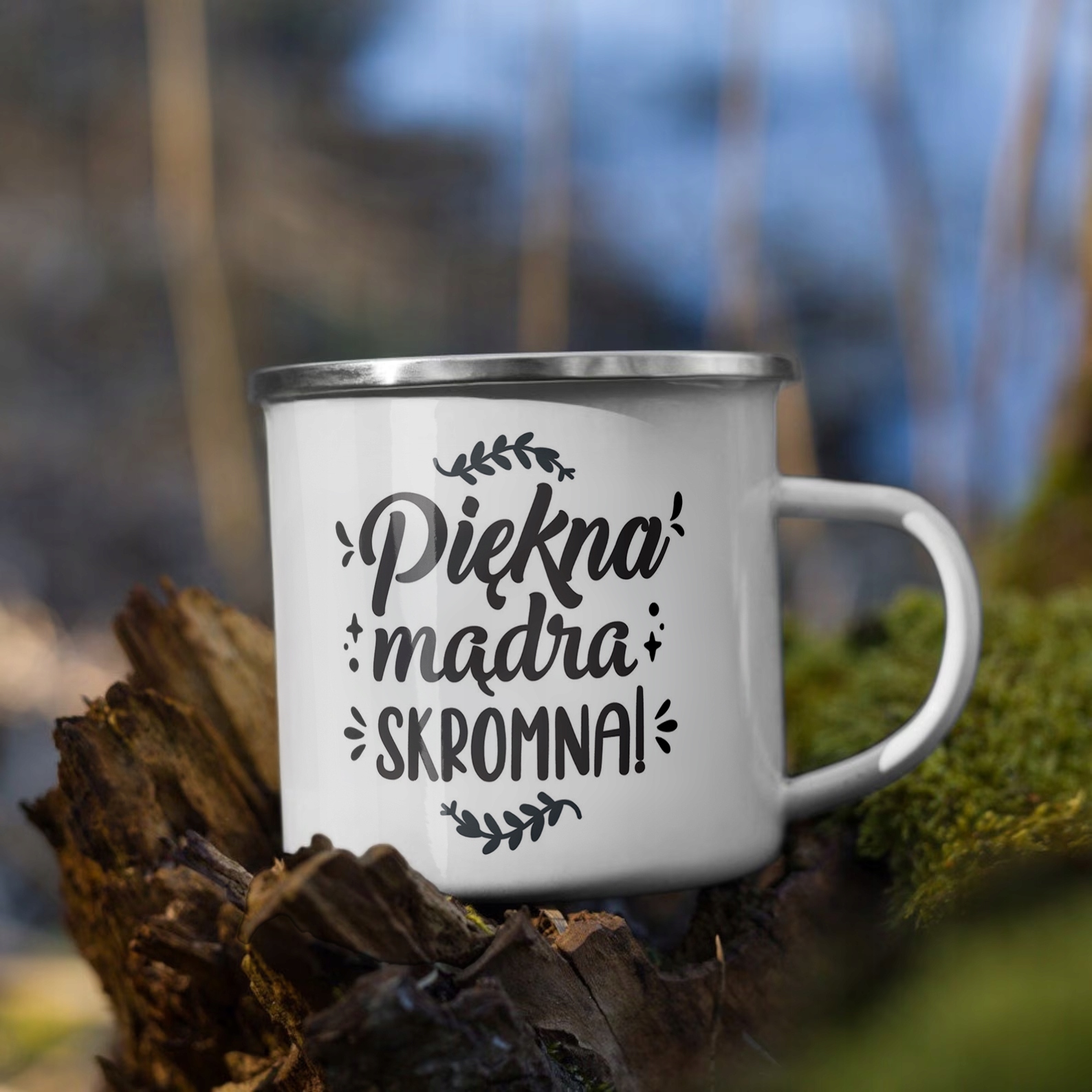 Emaliowany Kubek Garnuszek Dzień Kobiet Dla Kobiety Prezent Upominek