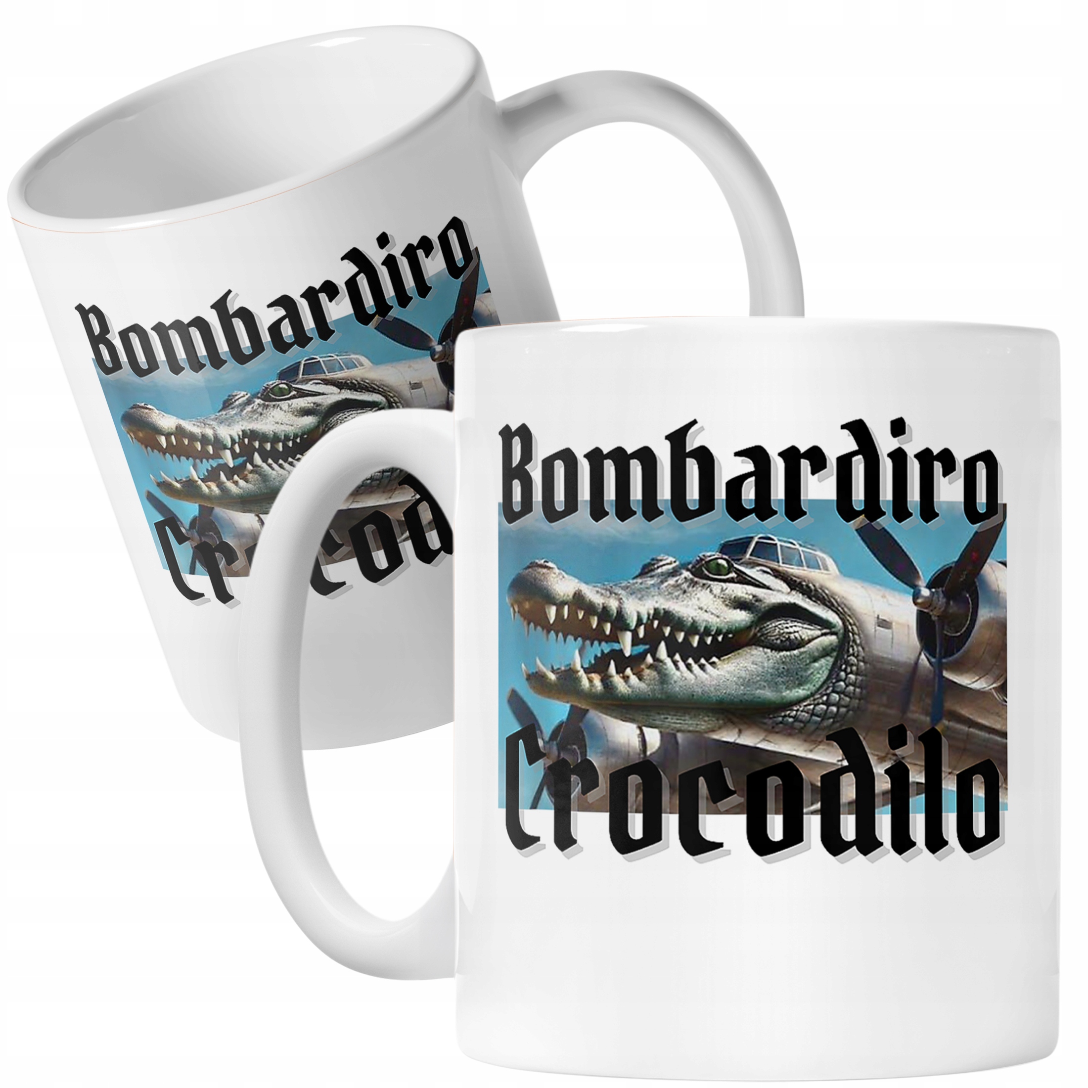 Kubek ceramiczny Bombardino Crocodilo viral tiktok brainrot