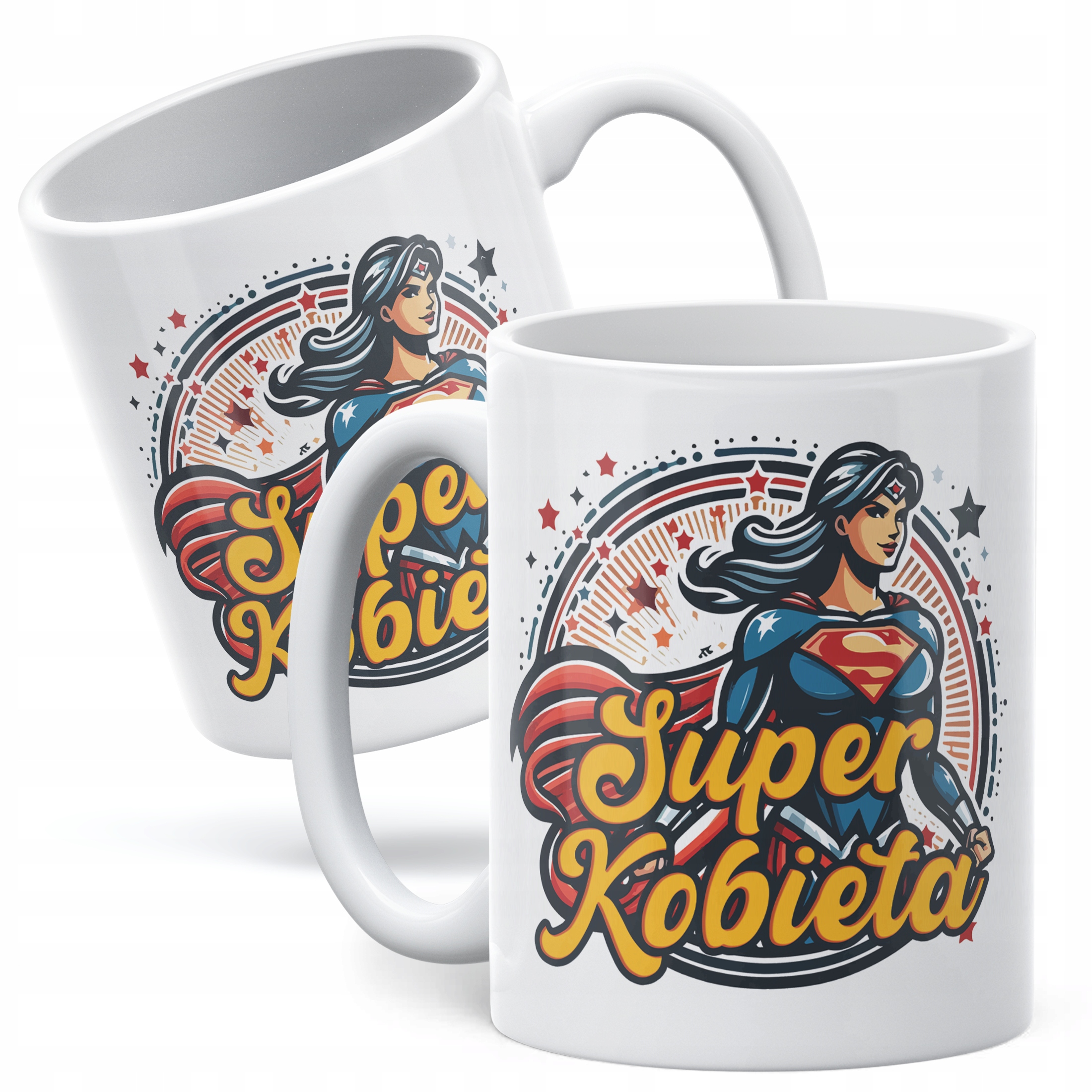 Kubek ceramiczny Dzień Kobiet Super Kobieta Prezent Upominek Dla Kobiety