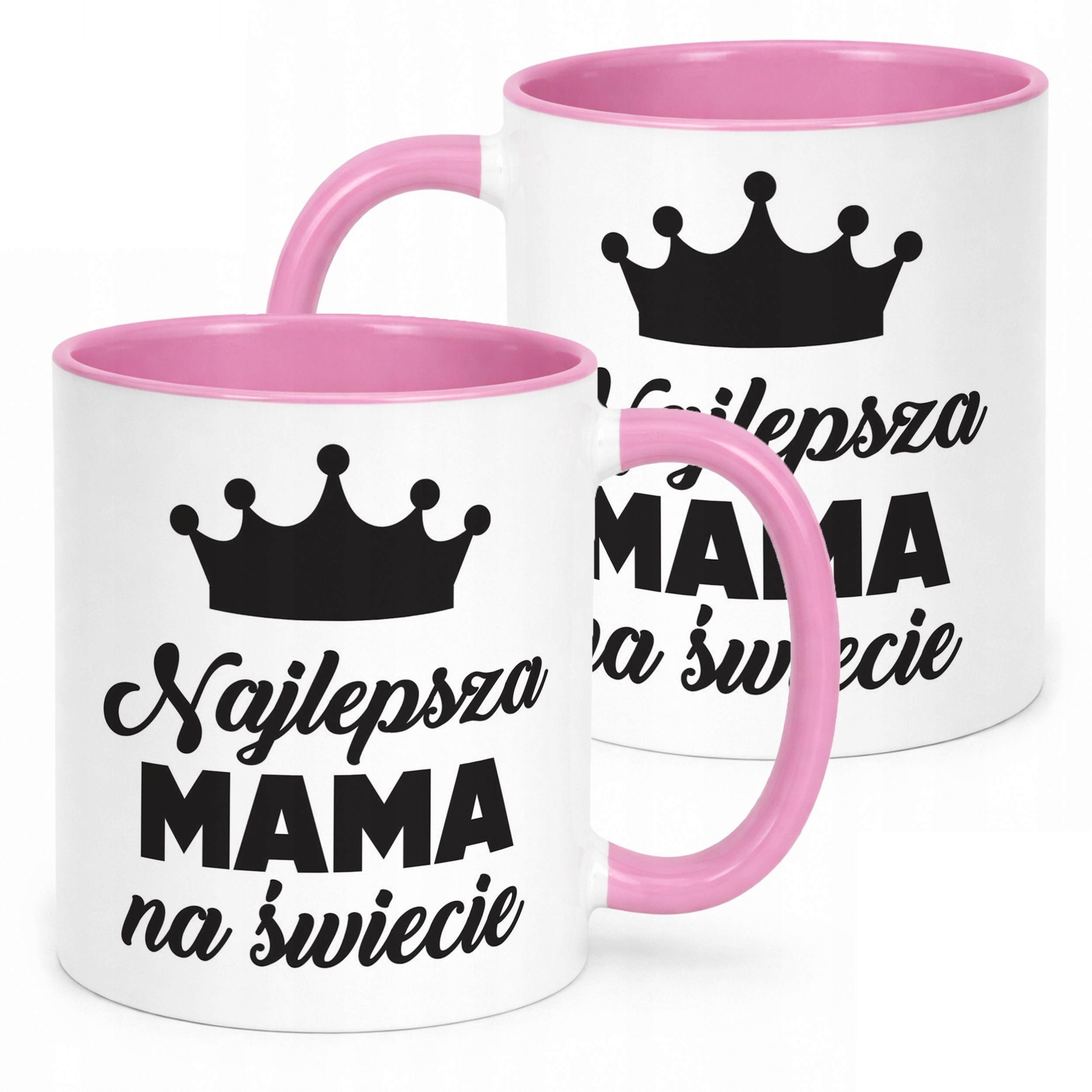 Kubek Różowy Dzień Matki Dla Mamy Prezent Najlepsza Mama na Świecie