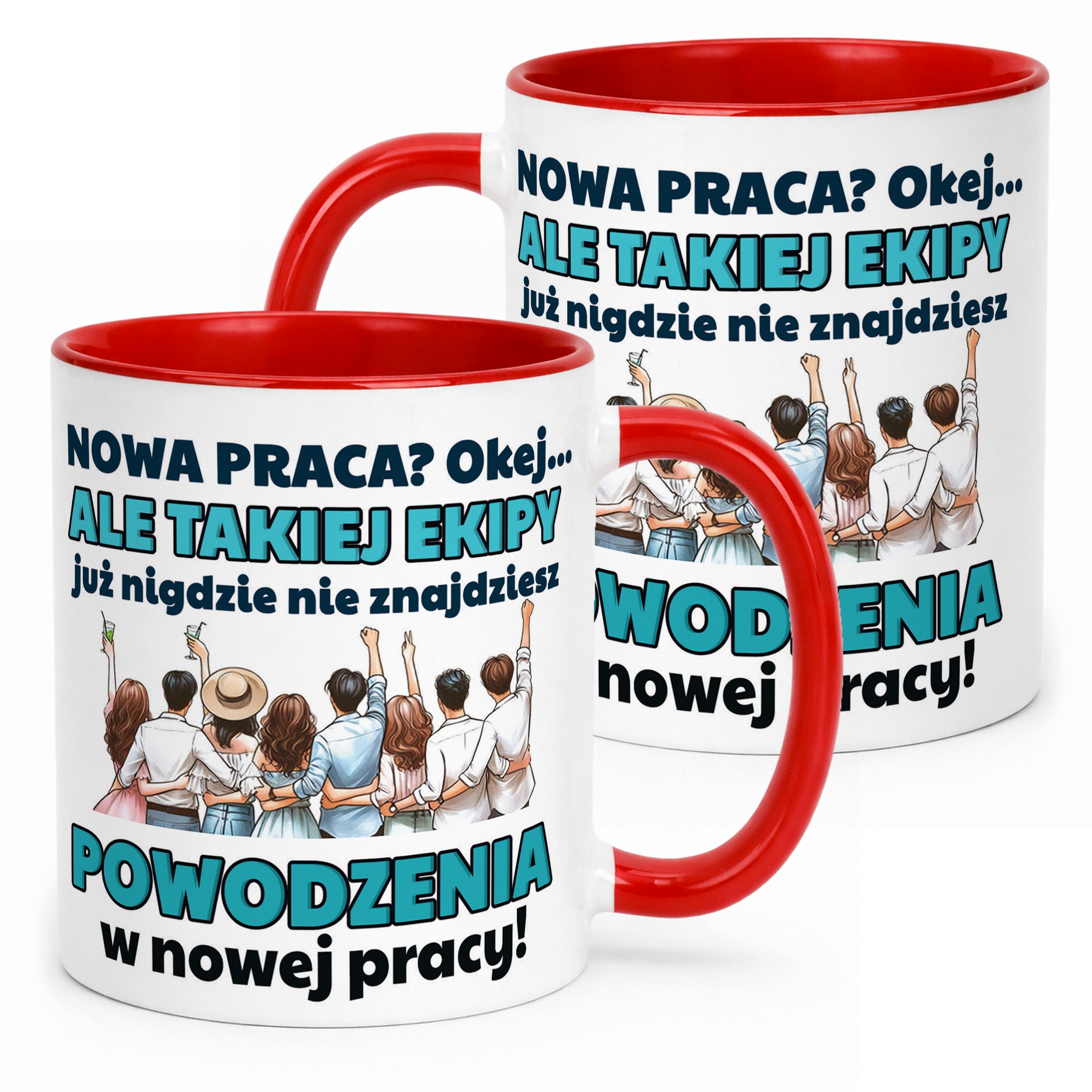 Kubek Czerwony Pożeganie Odejście z Pracy Dla Kolegi Koleżanki Prezent