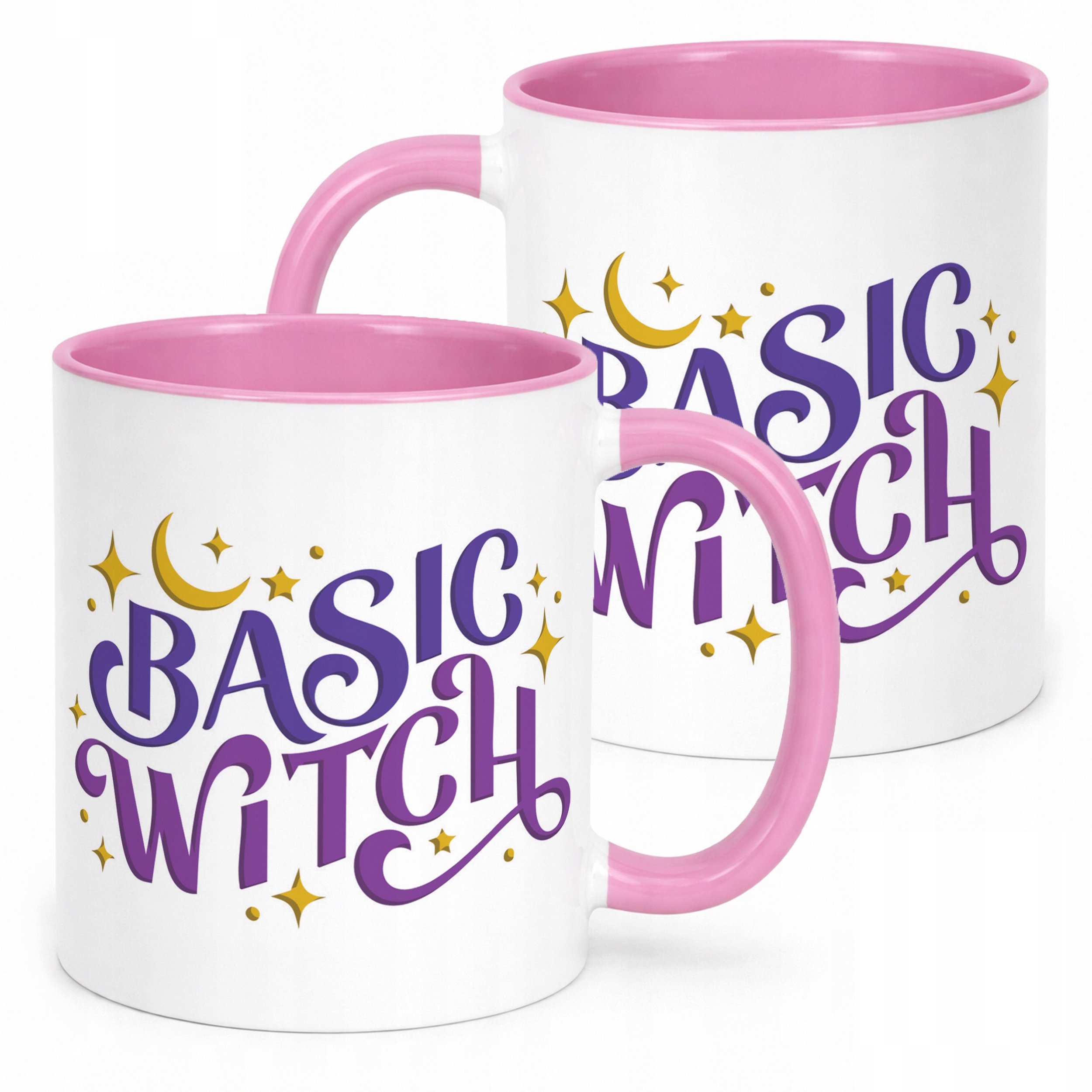 Kubek Różowy Halloween Basic Witch Jesień Wiedźma Prezent Upominek