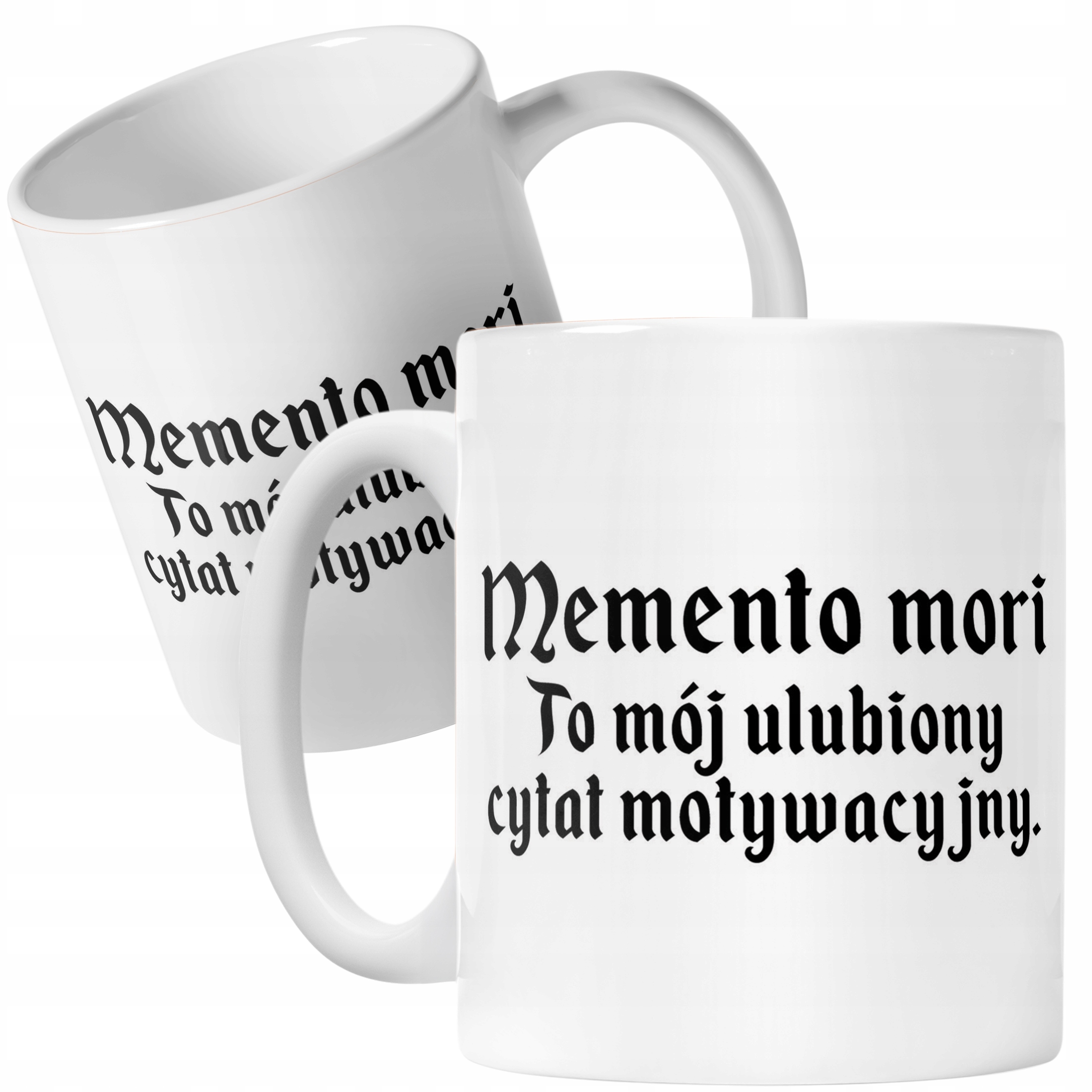 Kubek ceramiczny 1670 Memento Mori Cytat Motywacyjny Jakub Prezent