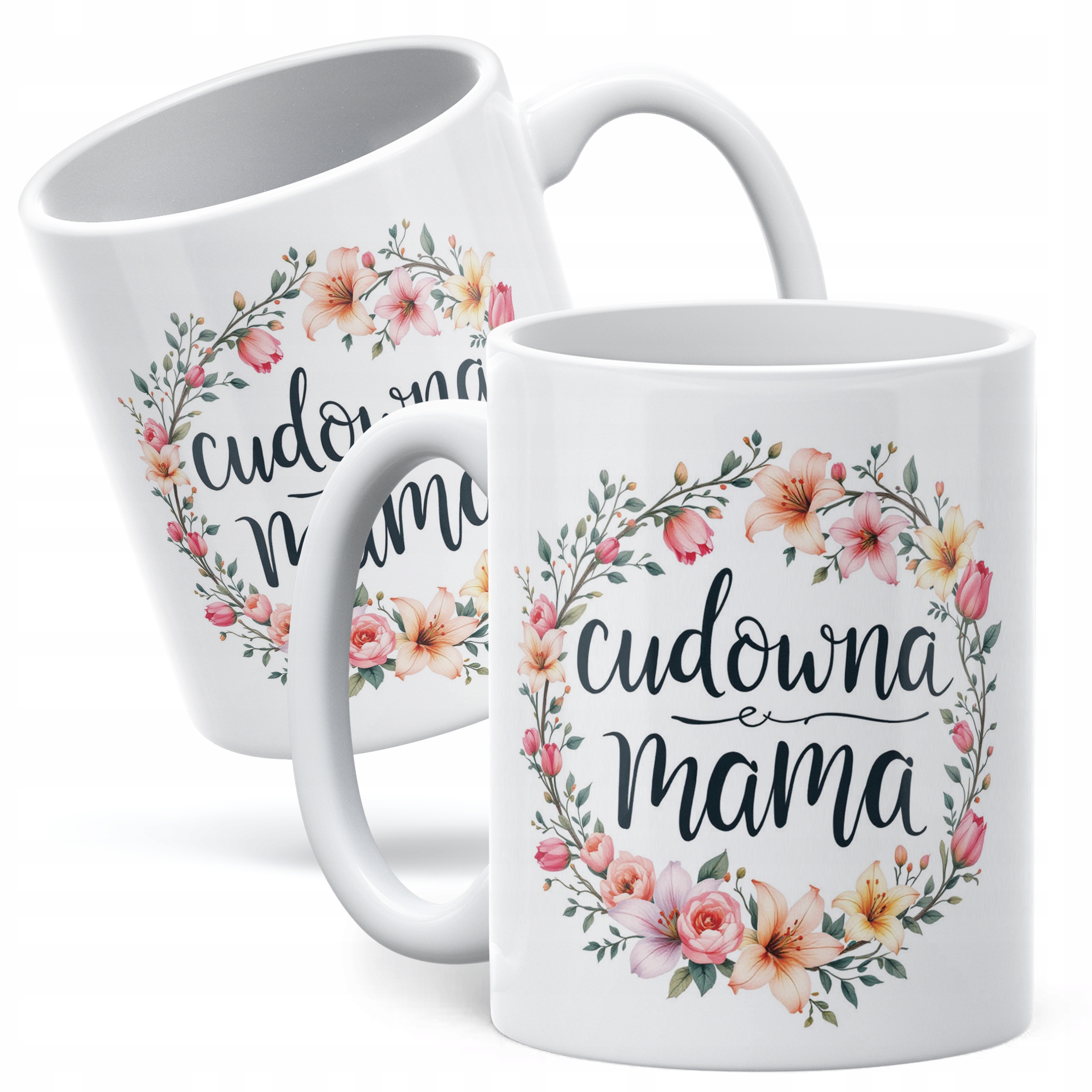 Kubek ceramiczny Dzień Matki Dla Mamy Prezent Upominek Cudowna Mama