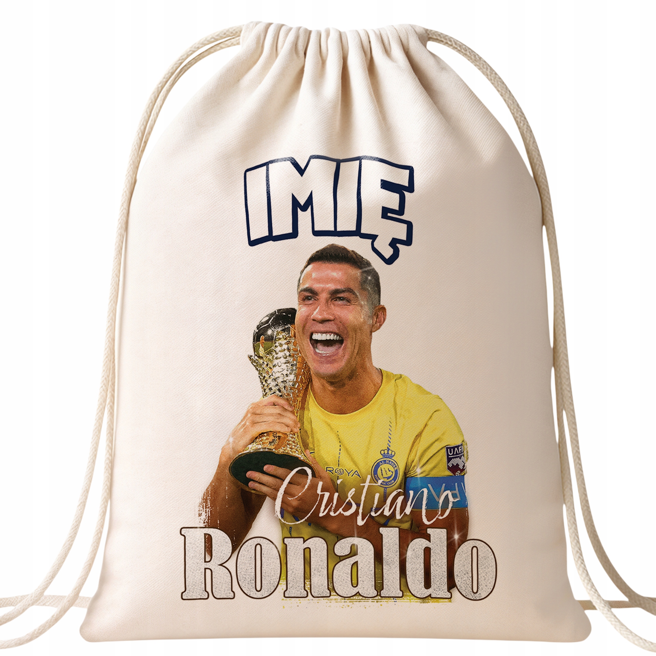 Zestaw personalizowany Kubek + Plecak Cristano Ronaldo Al-Nassr