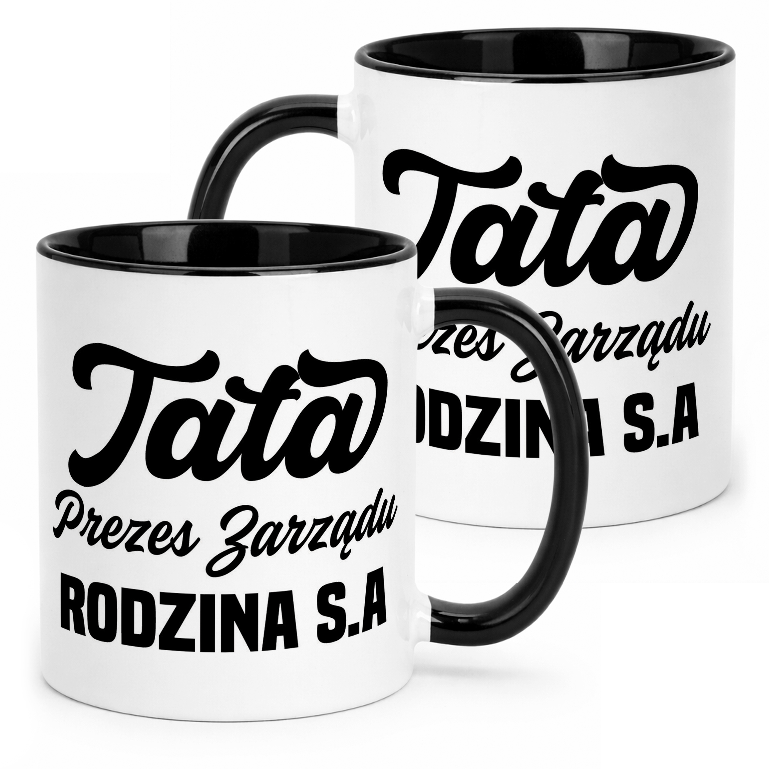 Kubek Czarny Dzień Ojca Dla Taty Prezes Zarządu Rodzina Prezent