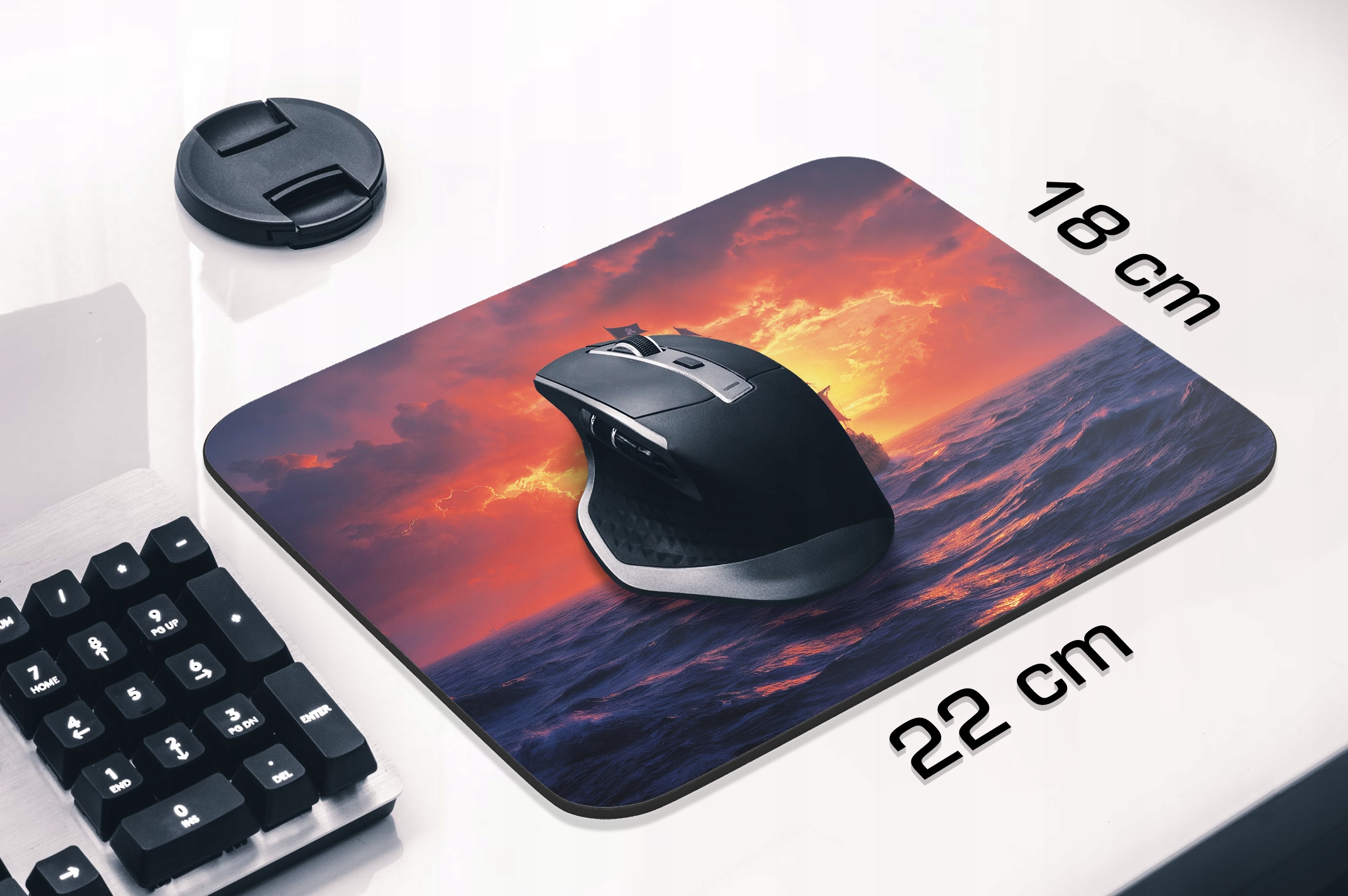Podkładka pod mysz 22×18 cm Statek Piraci Pirat Czaszka