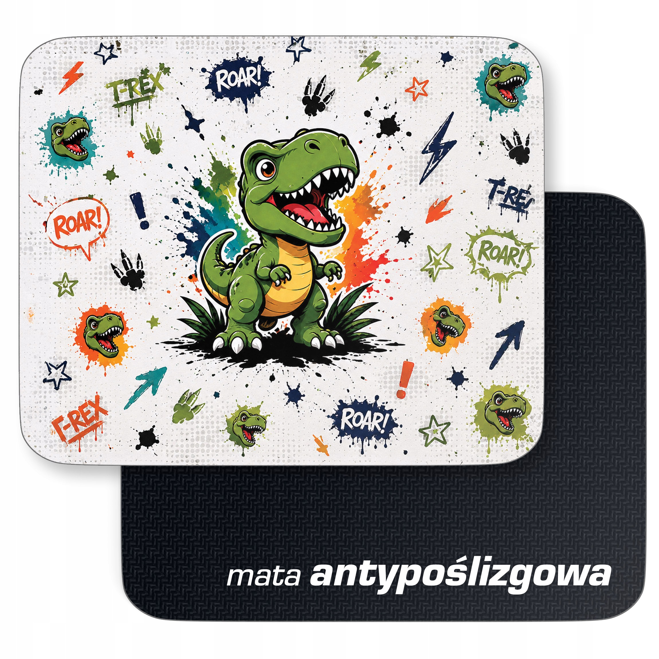 Podkładka pod mysz z nadrukiem T-rex dla graczy
