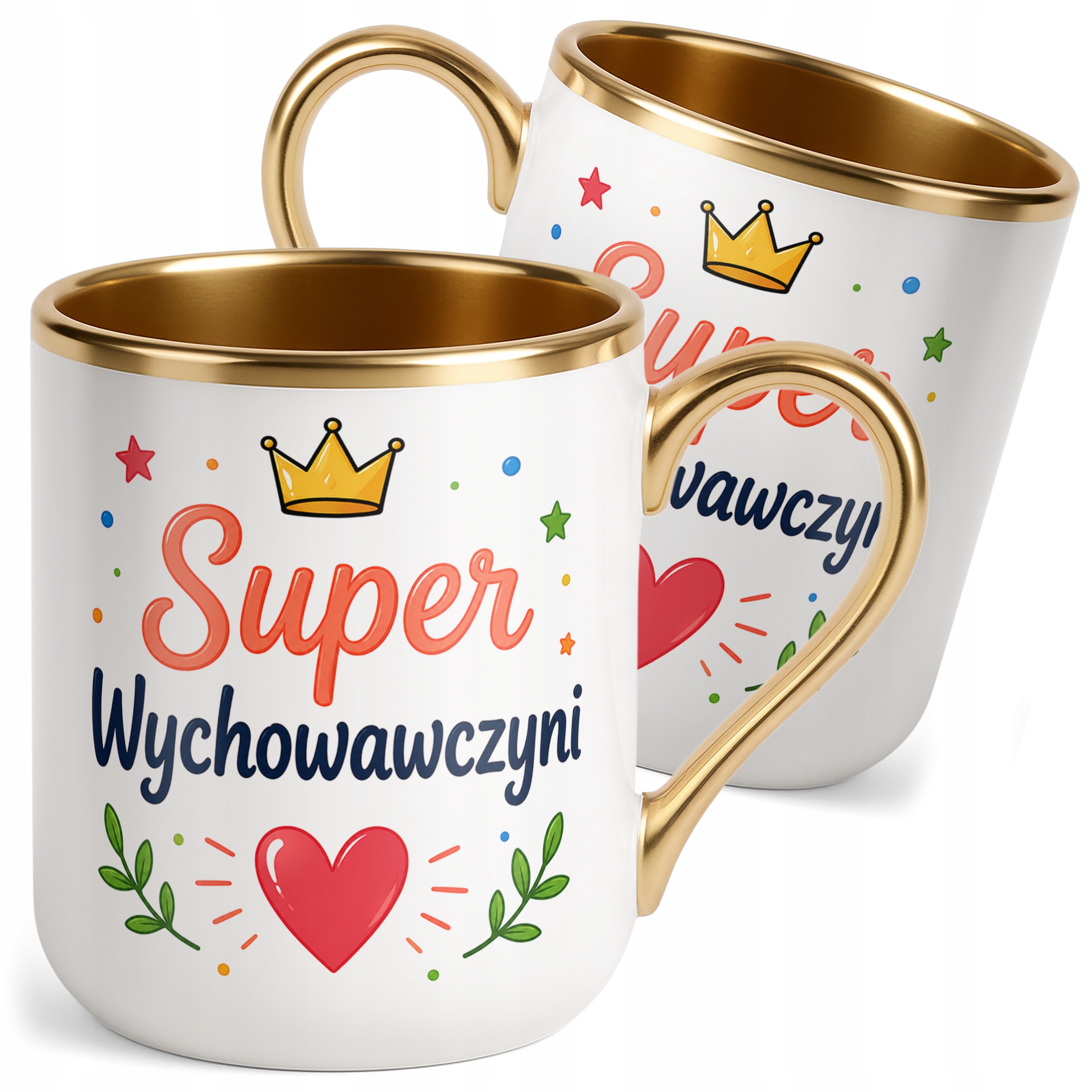 Kubek Premium Złoty Dzień Nauczyciela Dla Wychowawcy Prezent Upominek
