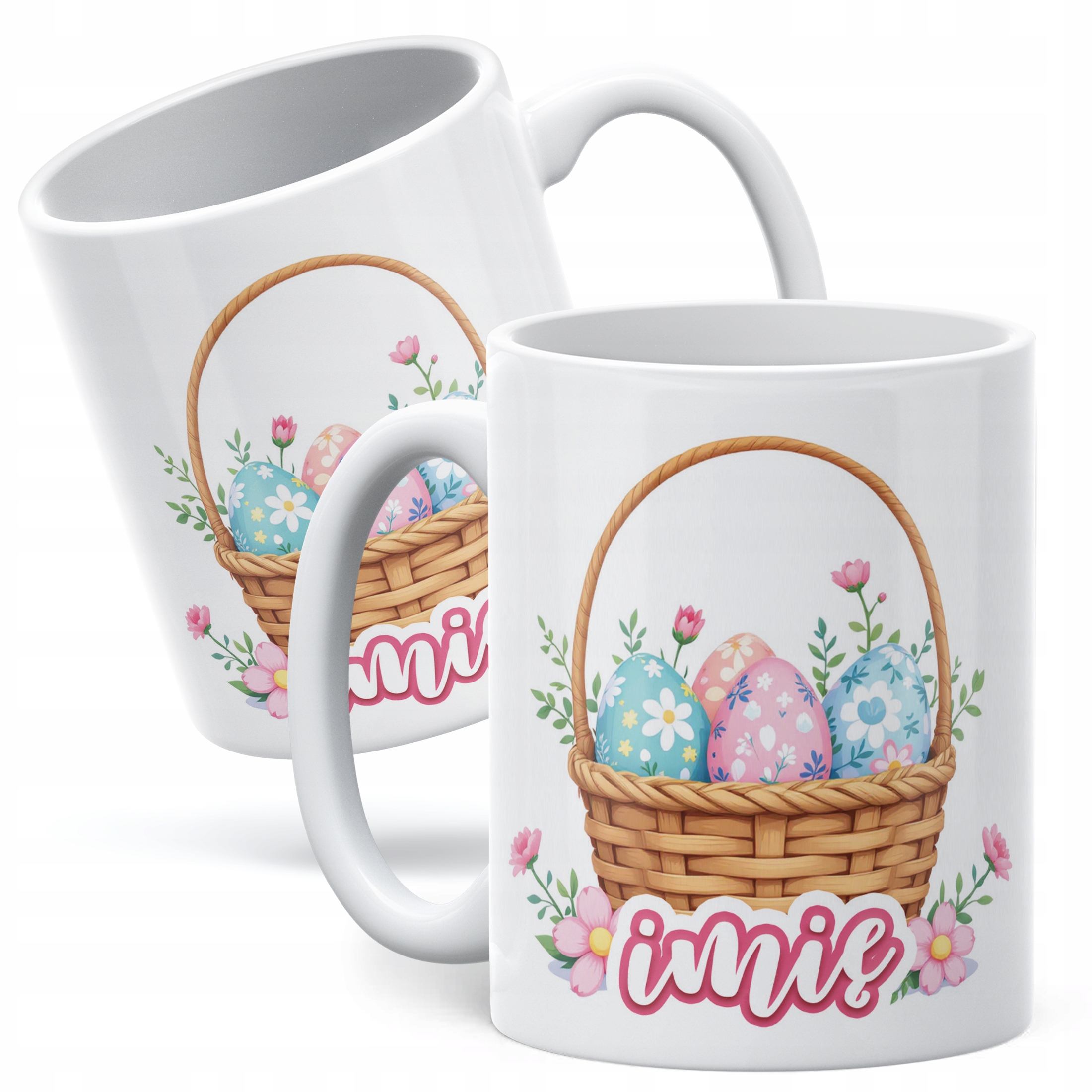 Kubek ceramiczny Wielkanocny Personalizowany Z okazji Świąt Wielkanocnych