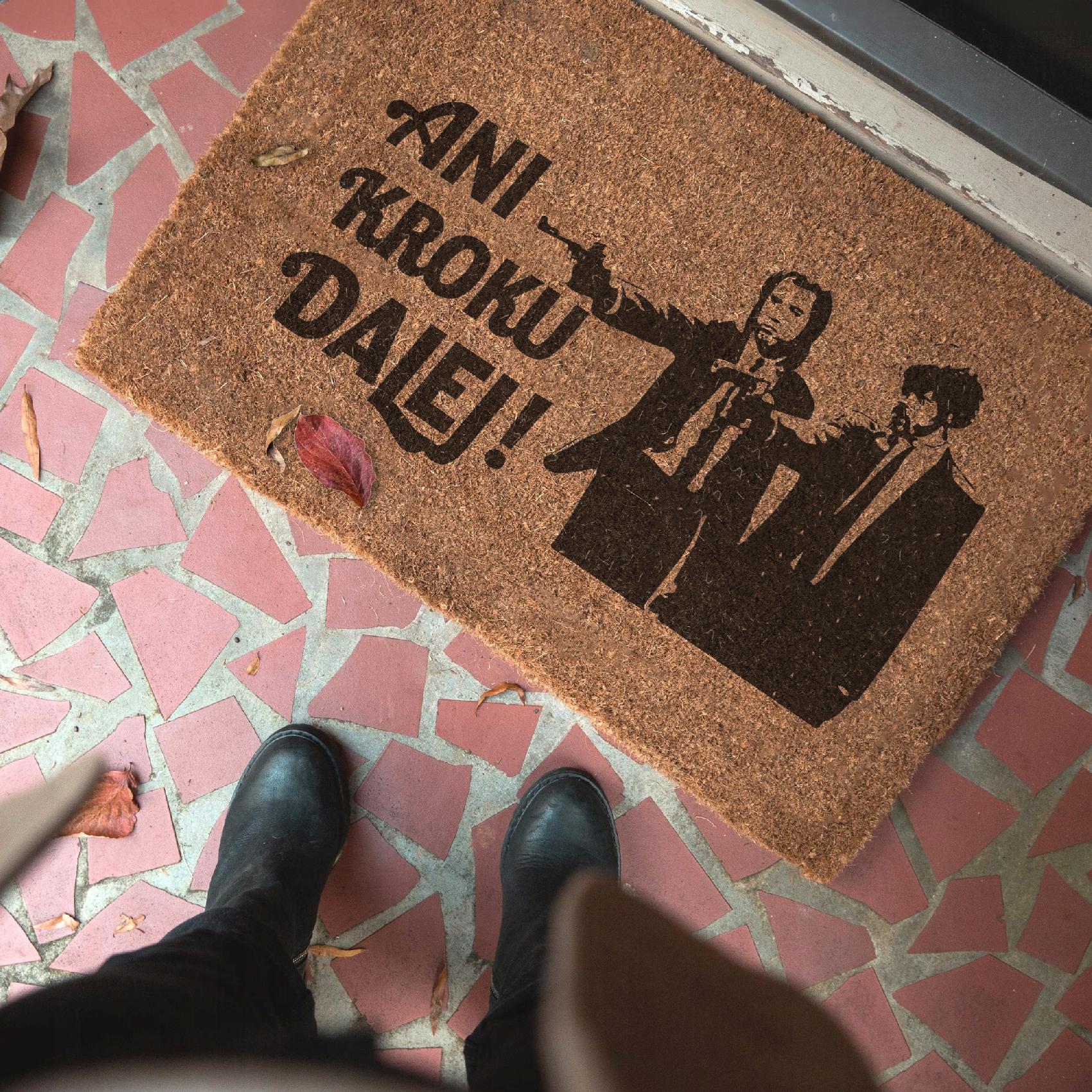 Wycieraczka Ani kroku dalej z filmu Pulp Fiction pod drzwi kokosowa 60×40