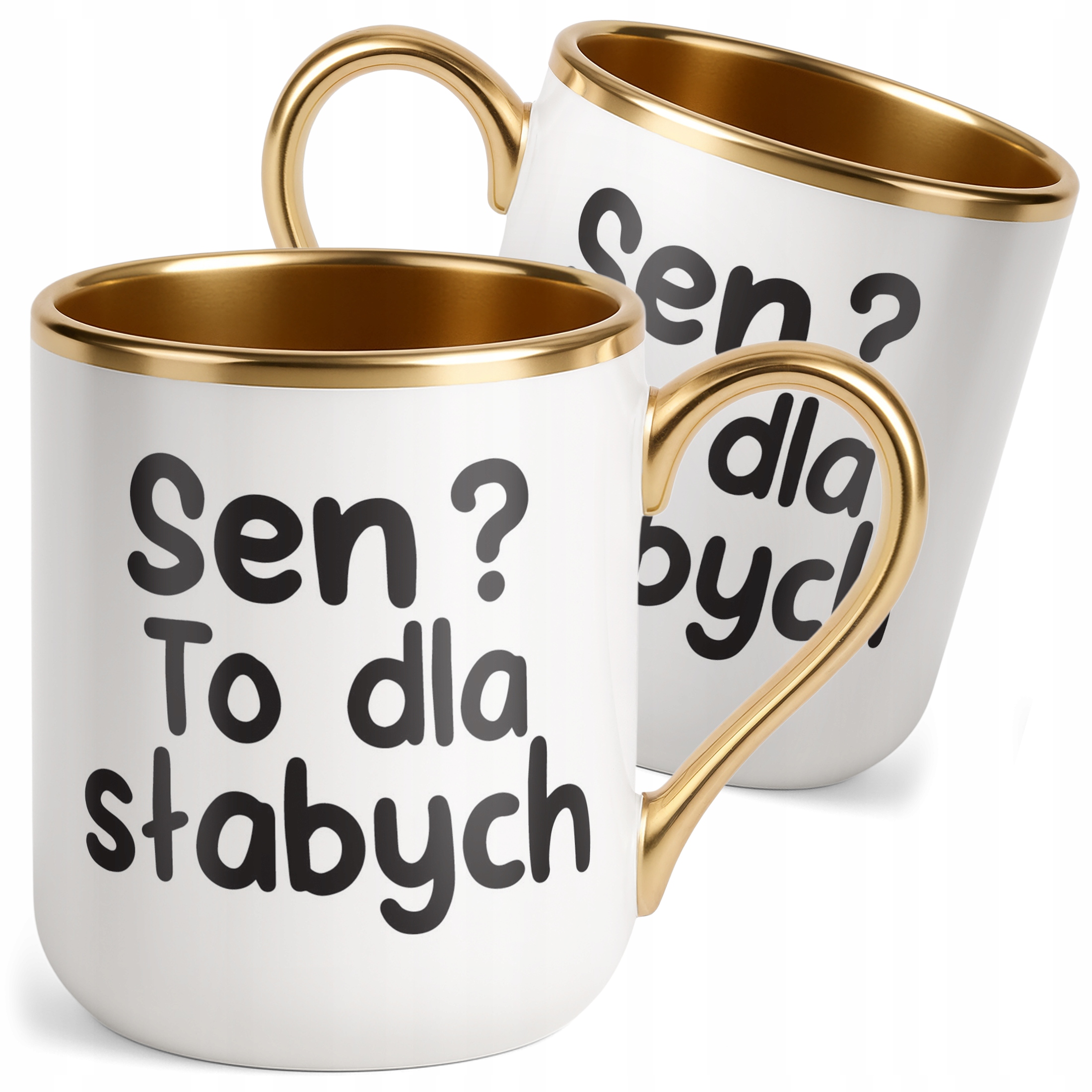 Kubek Premium Złoty Sen To Dla Słabych Śmieszny Zabawny Prezent