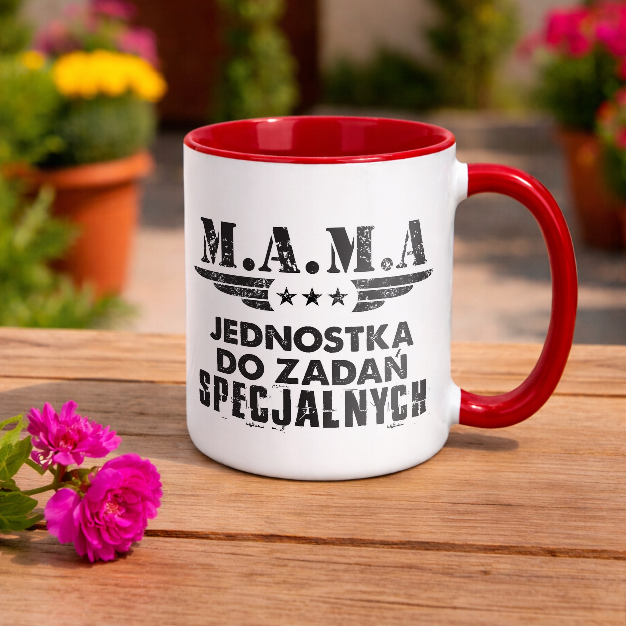 Kubek Czerwony Dzień Matki Dla Mamy Prezent Mama Jednostka Do Zadań