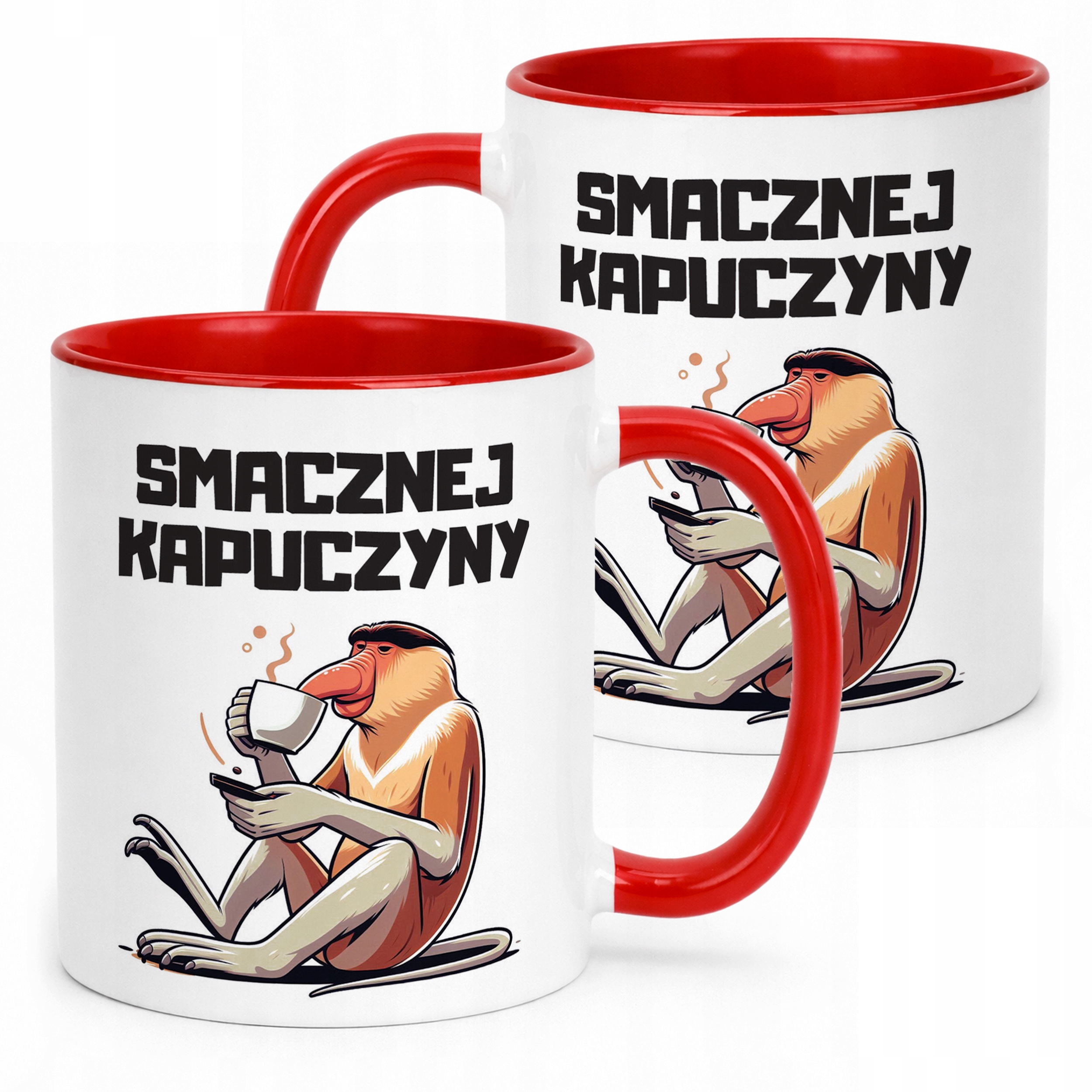 Kubek Czerwony Janusz Nosacz Kawa Zabawny Prezent Upominek