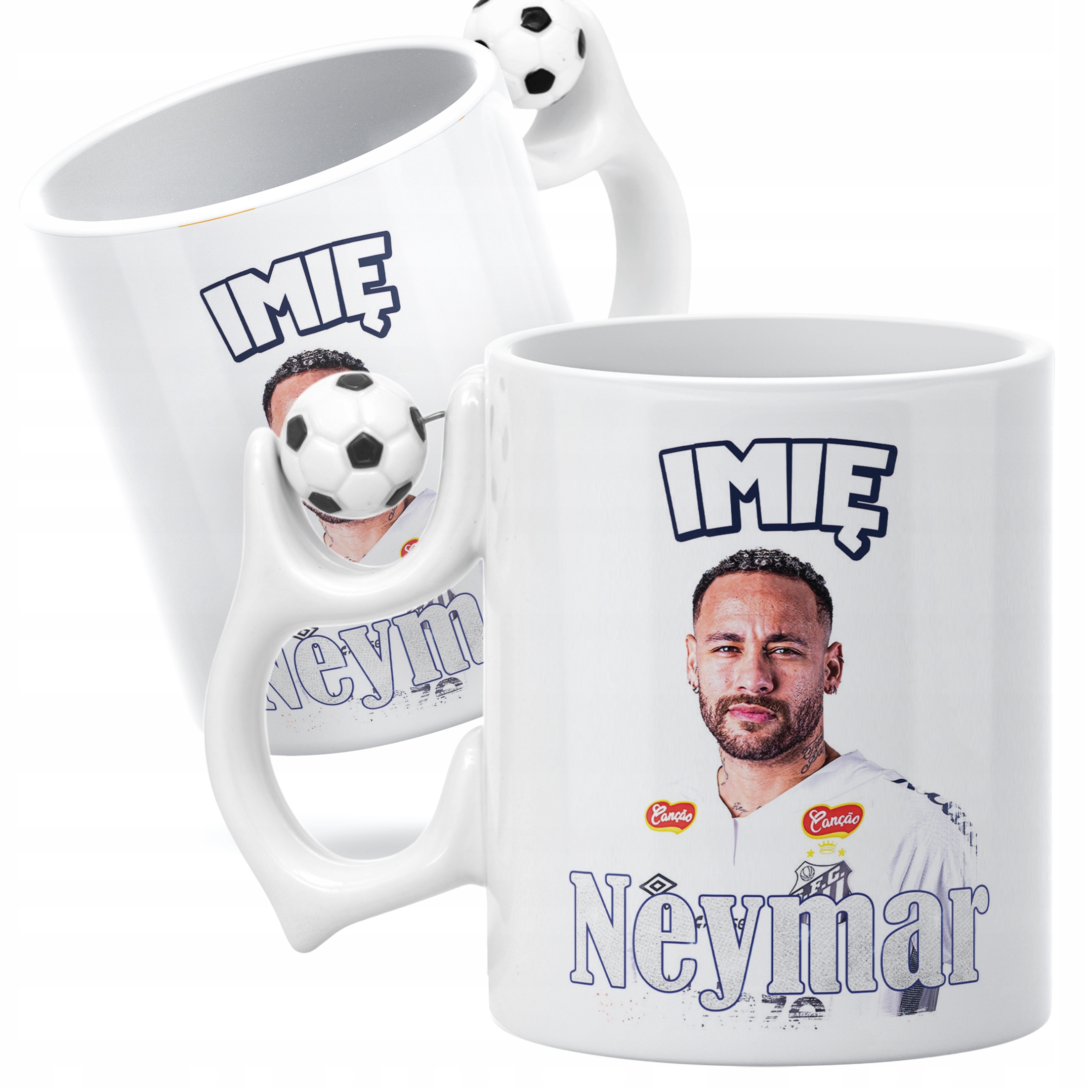 Kubek piłkarski personalizowany Neymar dla kibiców Santos FC