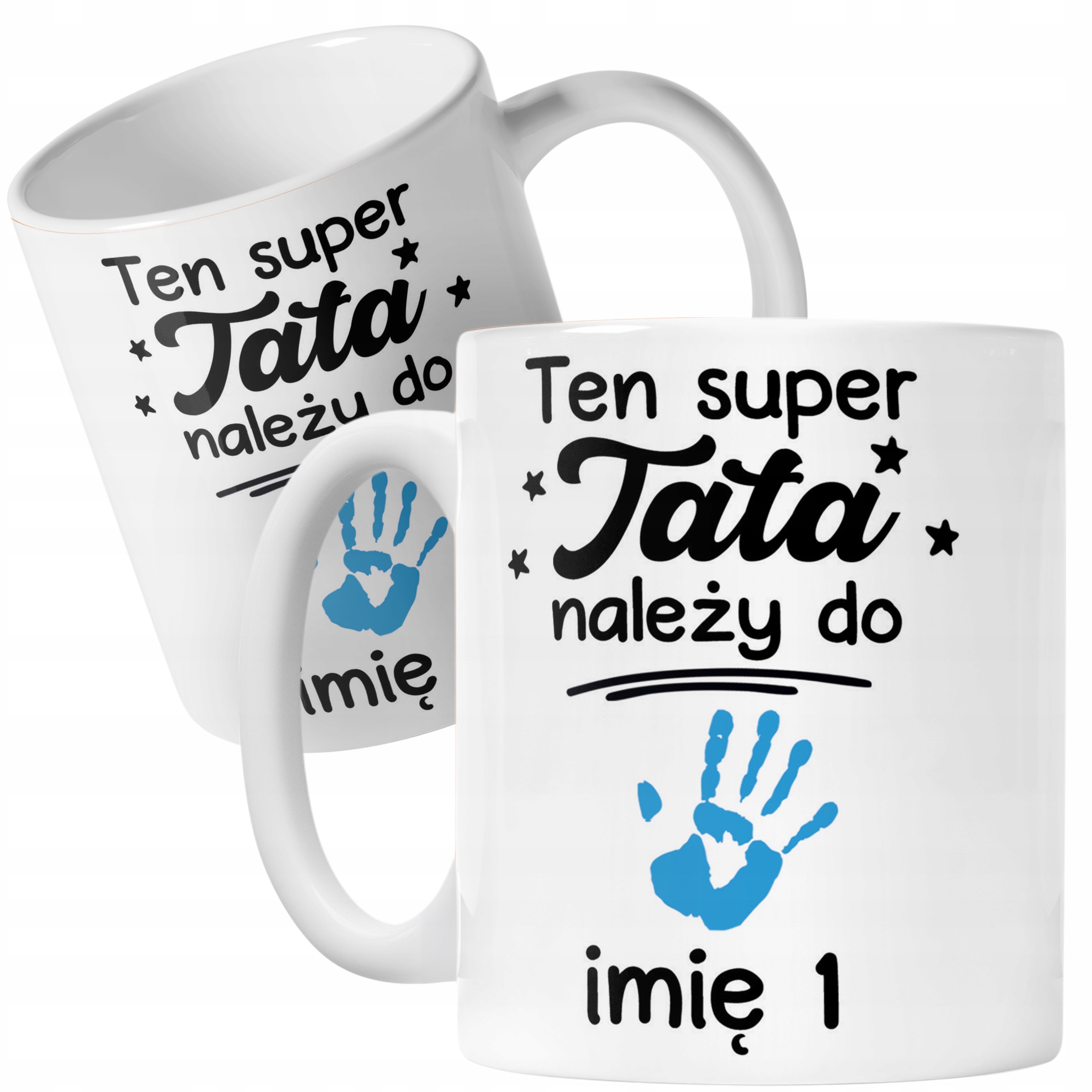 Kubek ceramiczny Personalizowany Dzień Ojca Tata Należy Do Imię Prezent