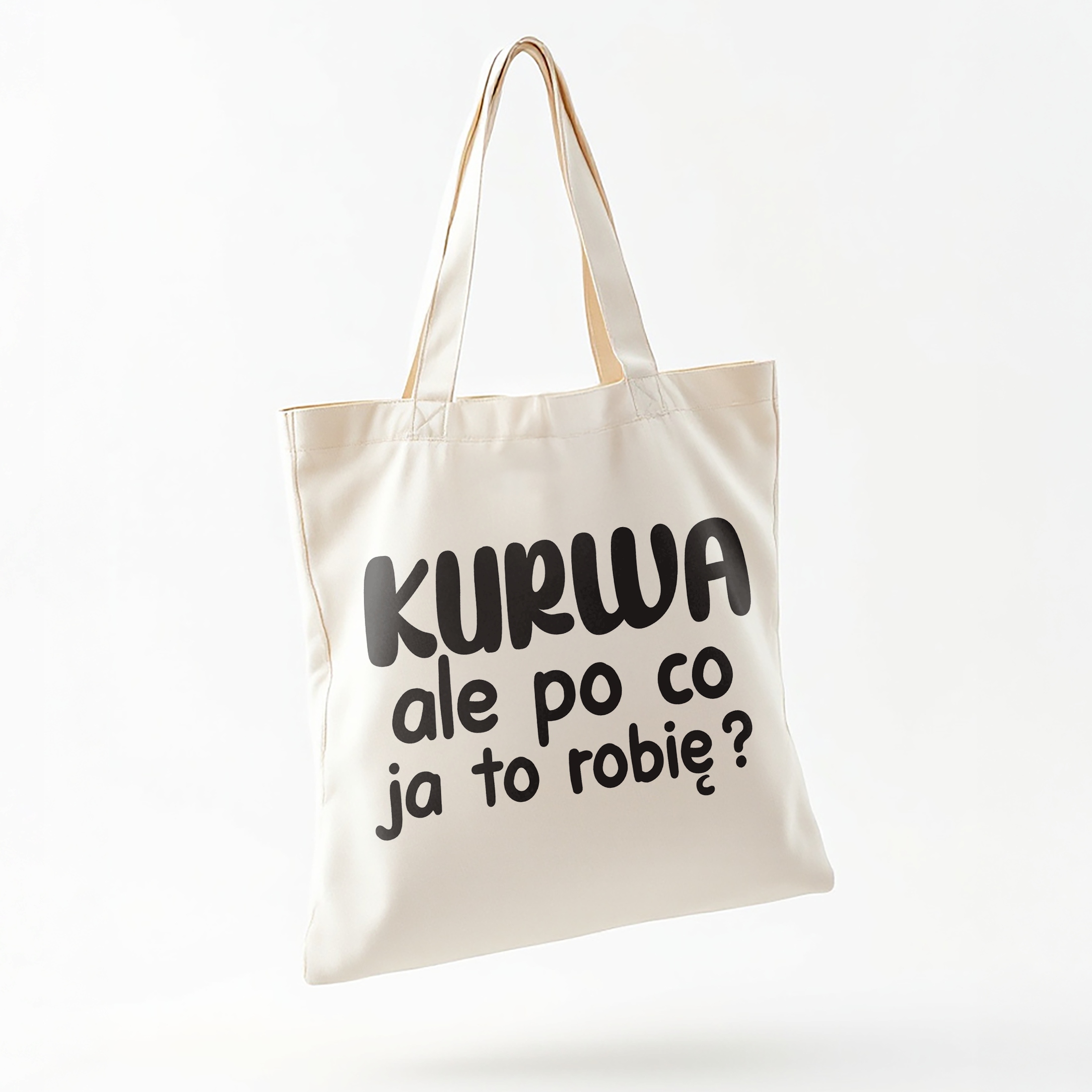 Torba bawełniana na zakupy K**wa Ale Po Co Zabawny Prezent