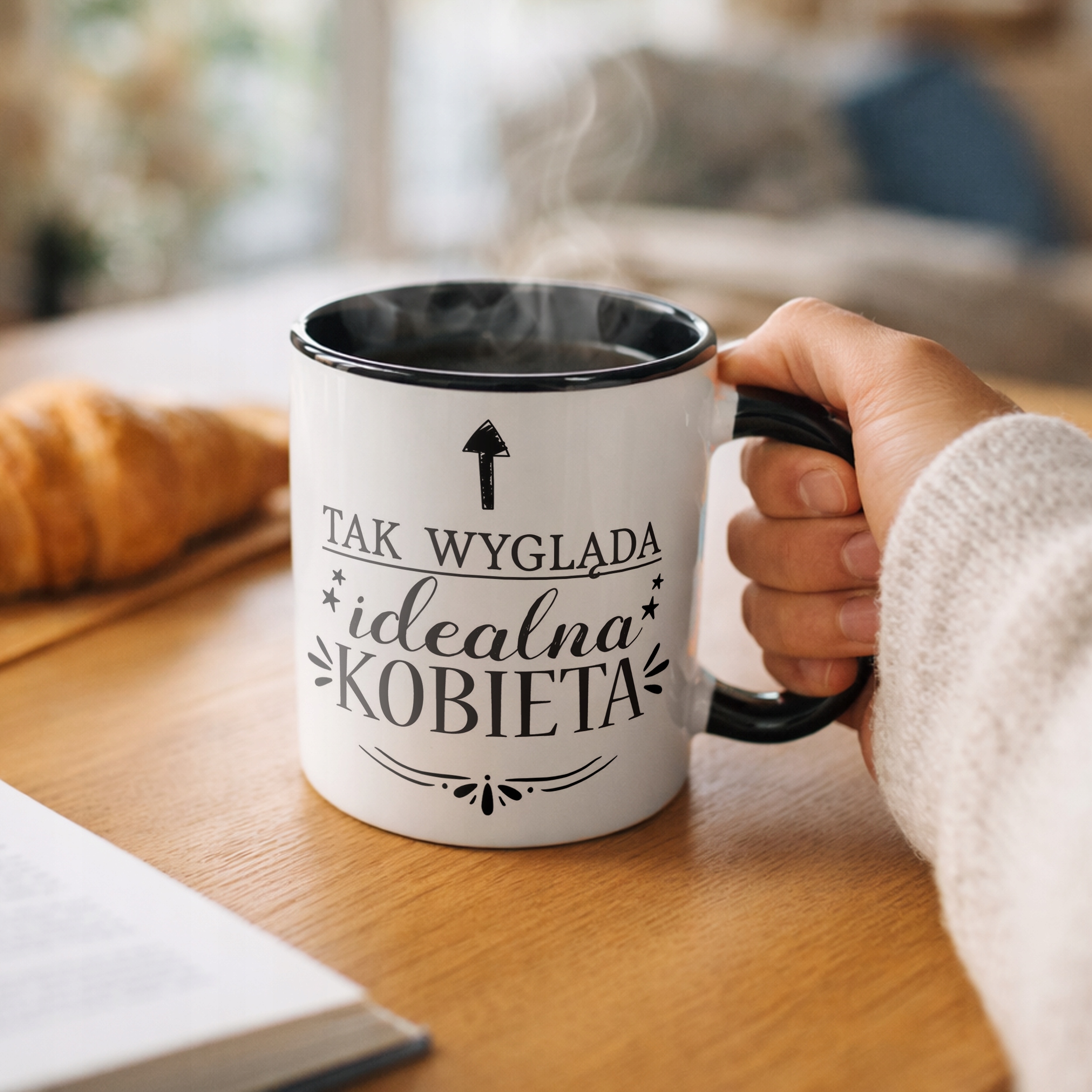 Kubek Czarny Dzień Kobiet Dla Kobiety Dziewczyny Prezent Upominek