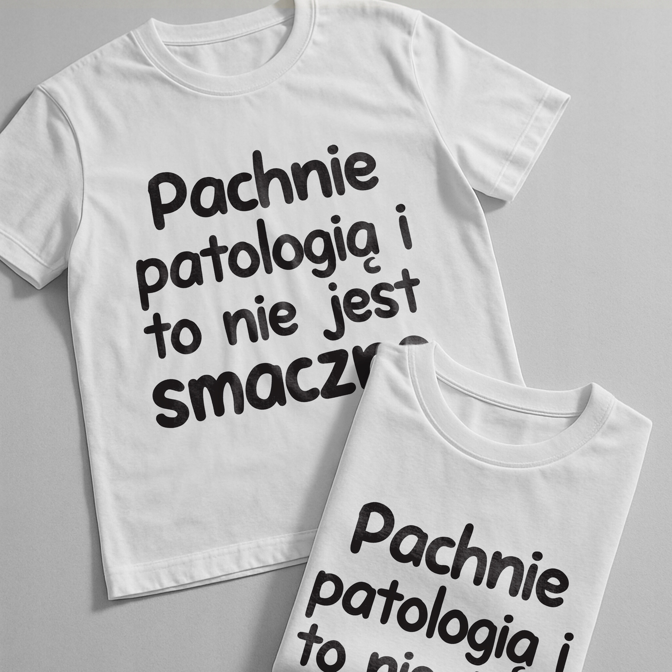 Koszulka biała męska Pachnie Patologią I To Nie Jest Prezent r. 3XL