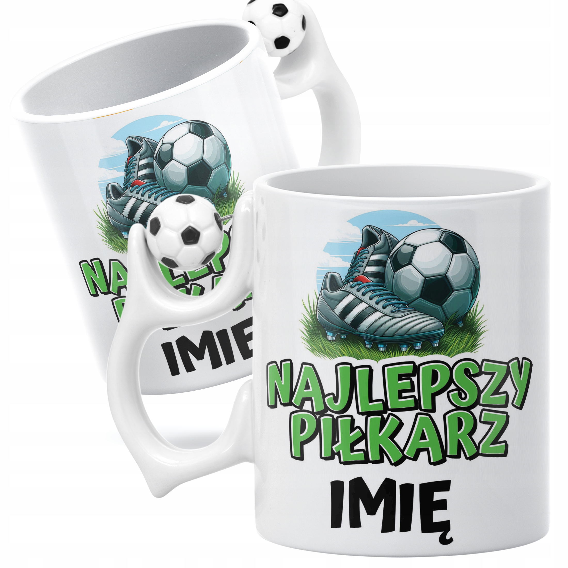 Kubek piłkarski personalizowany Najlepszy Piłkarz Dla Piłkarza Prezent