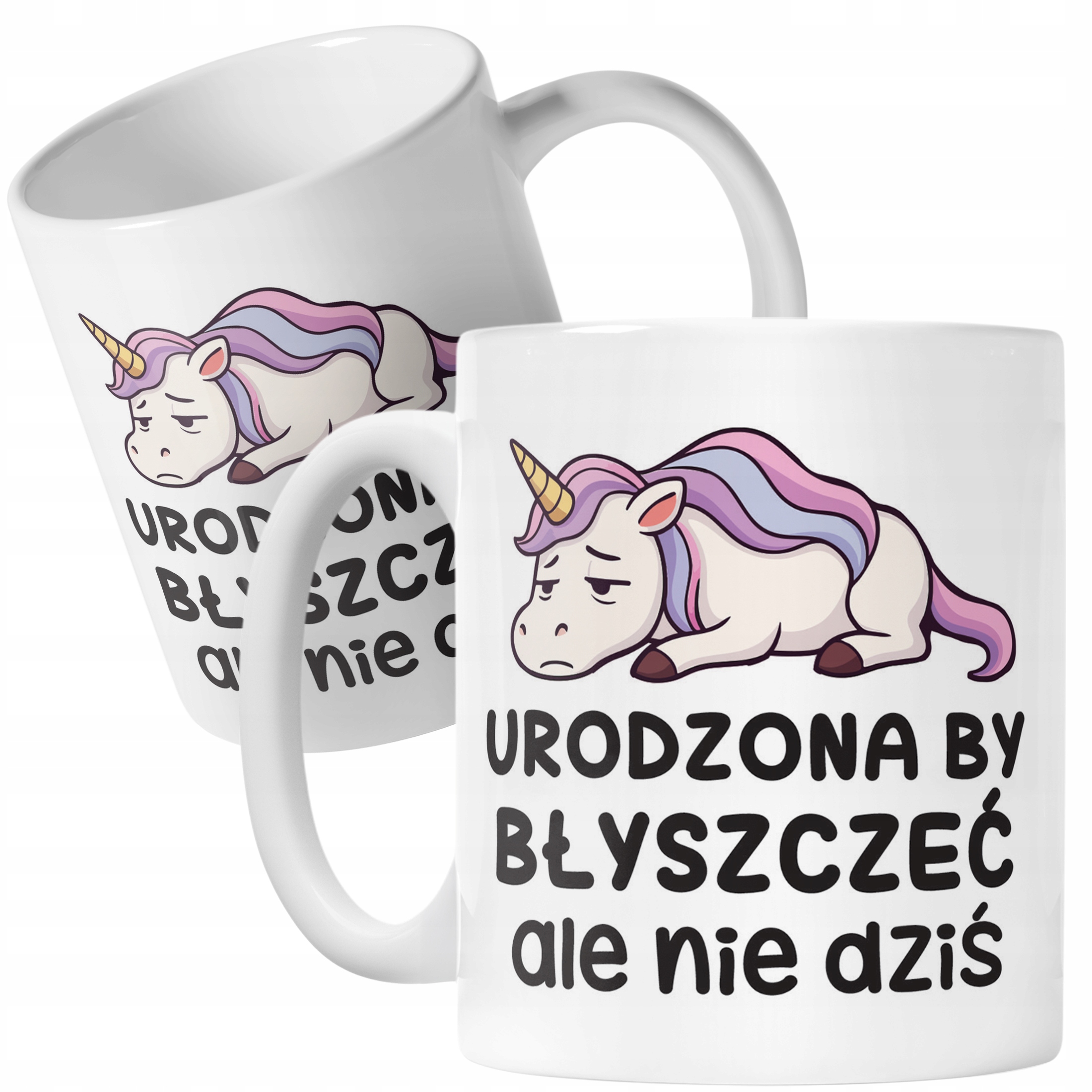 Kubek ceramiczny Urodzona By Byszczeć Śmieszny Zabawny Prezent