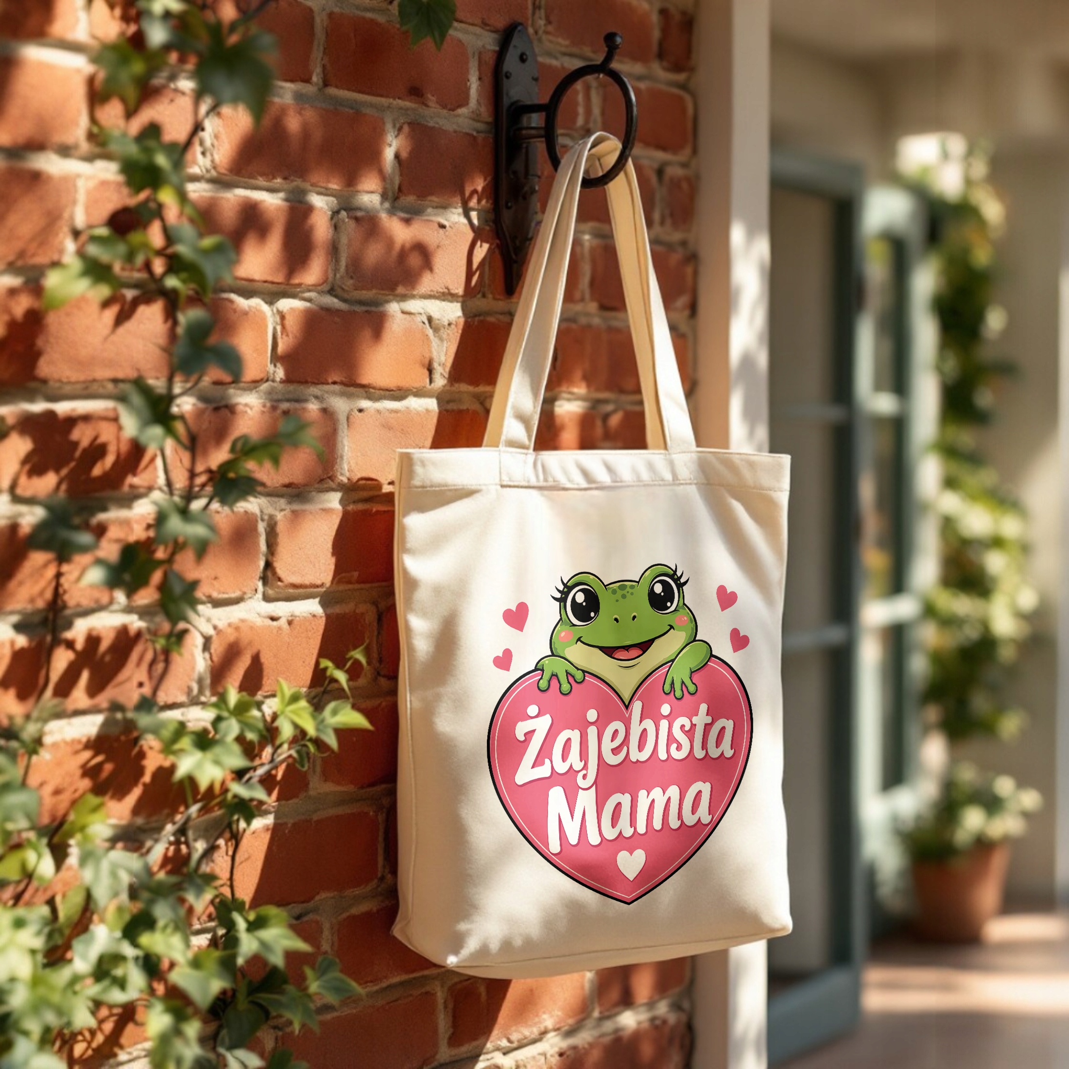 Dzień Matki prezent dla mamy torba bawełniana premium naturalna torba