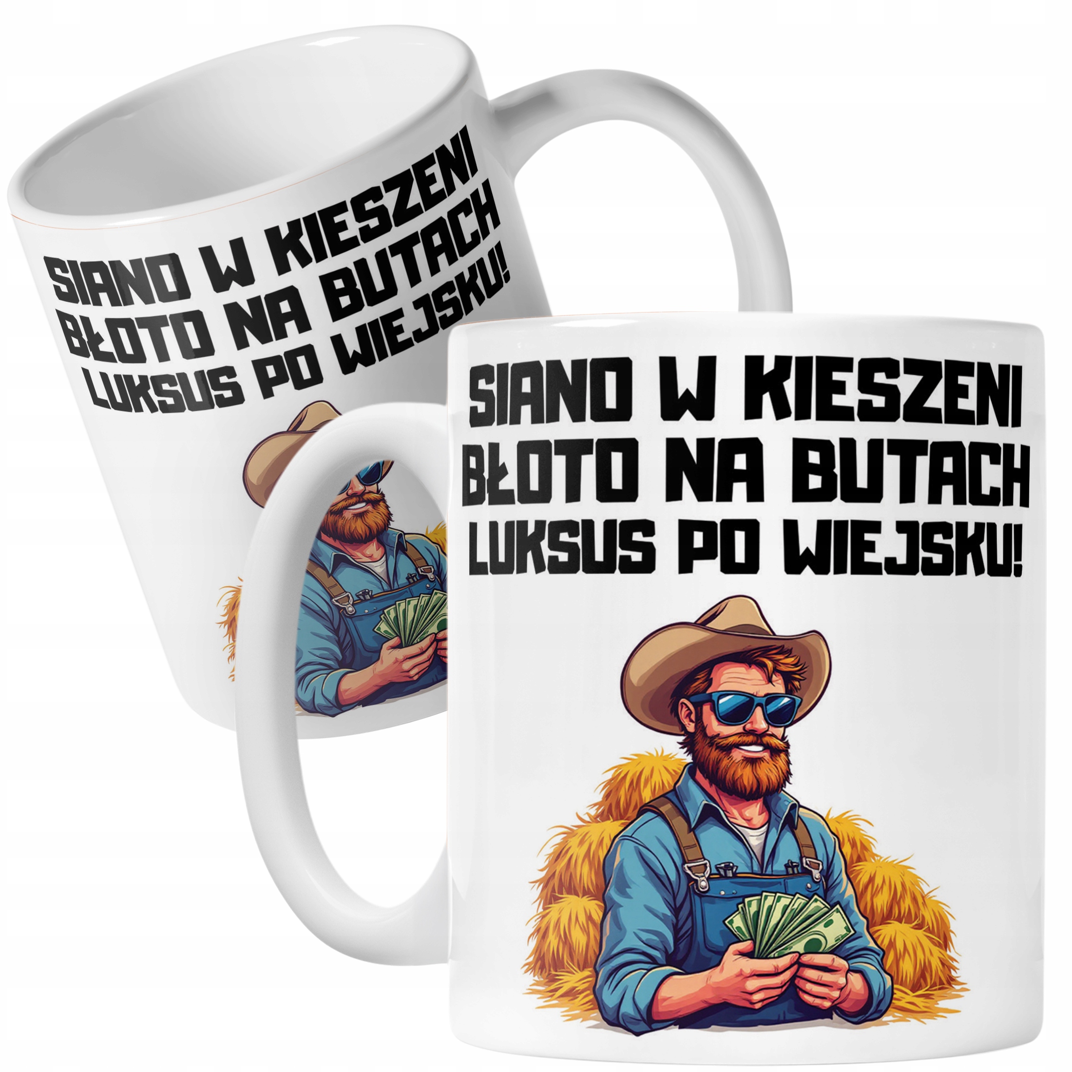 Kubek ceramiczny Rolnik Dla Rolnika Traktor Zabawny Prezent Upominek