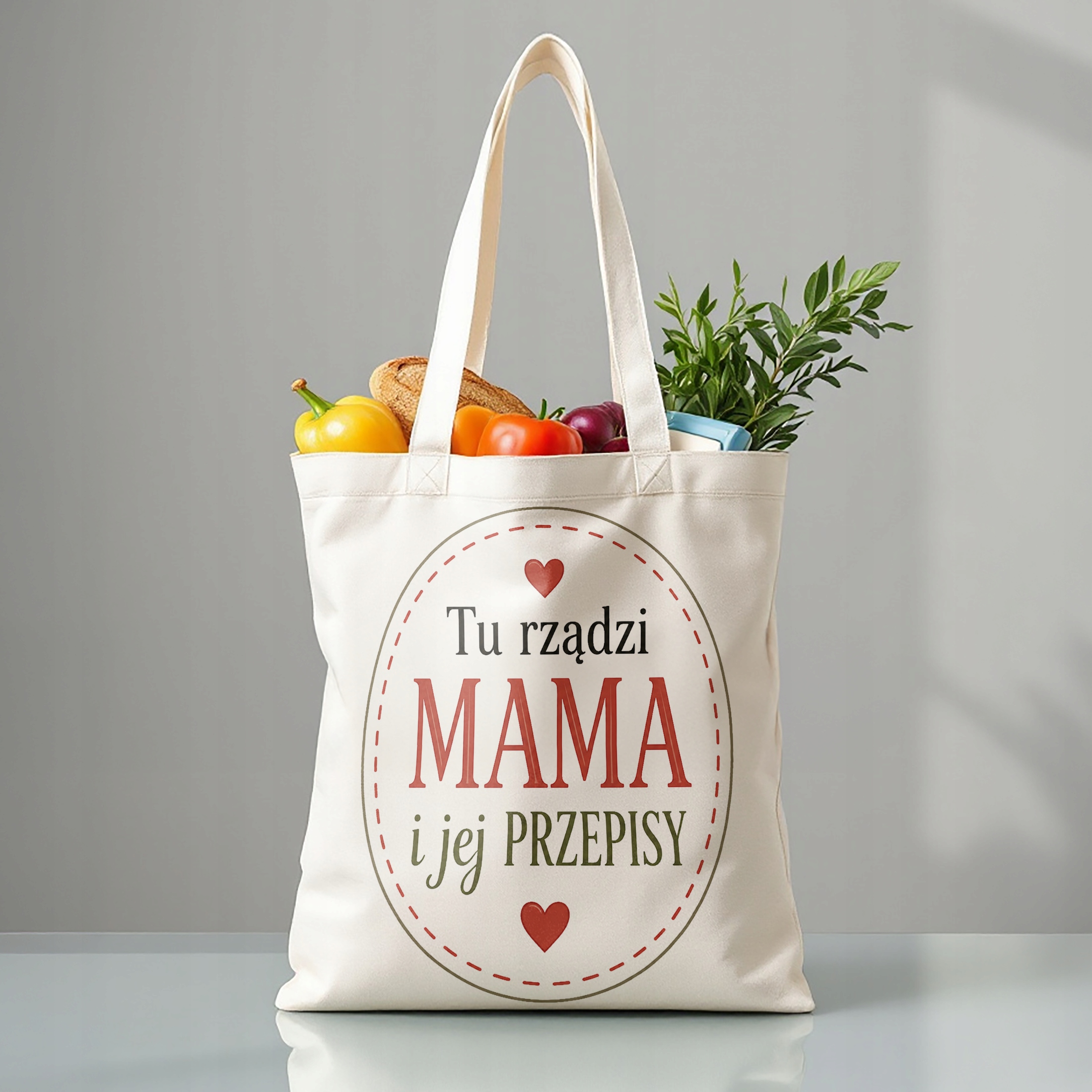 Prezent na Dzień Matki torba bawełniana dla mamy piękny upominek dla mamy