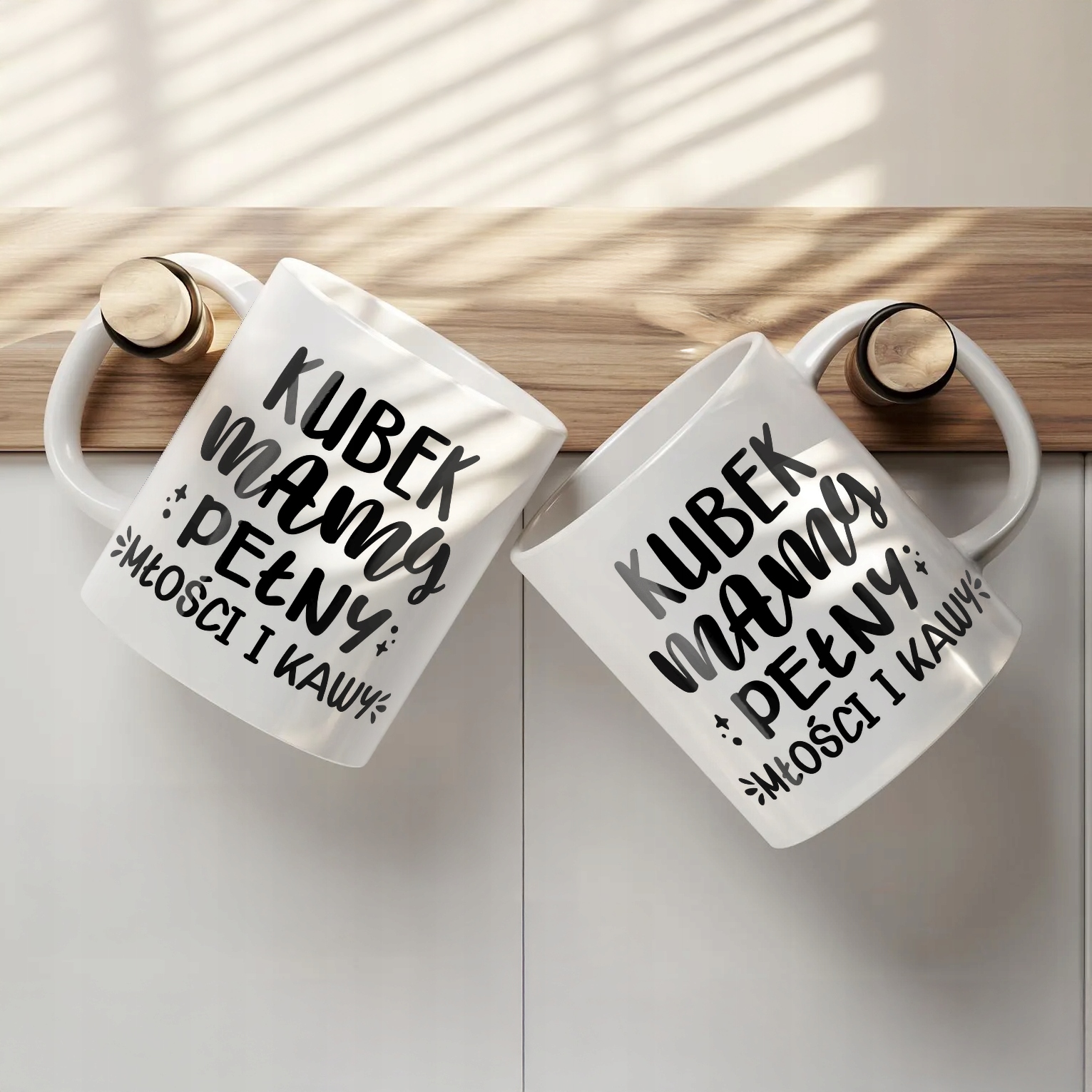 Kubek ceramiczny Dzień Matki Dla Mamy Prezent Kubek Pełny Kawy i Miłości