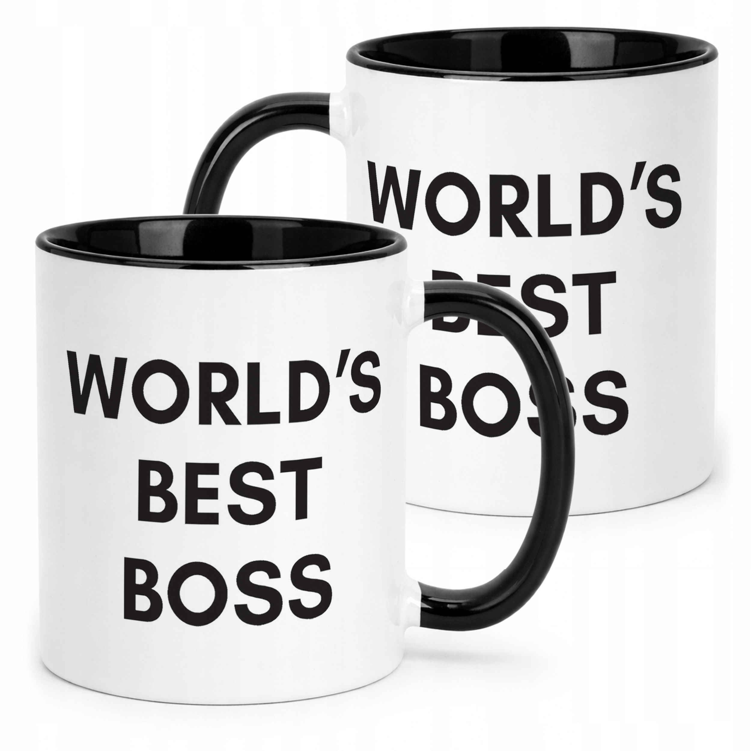 Kubek Czarny World’s Best Boss Dla Szefa Prezent Upominek