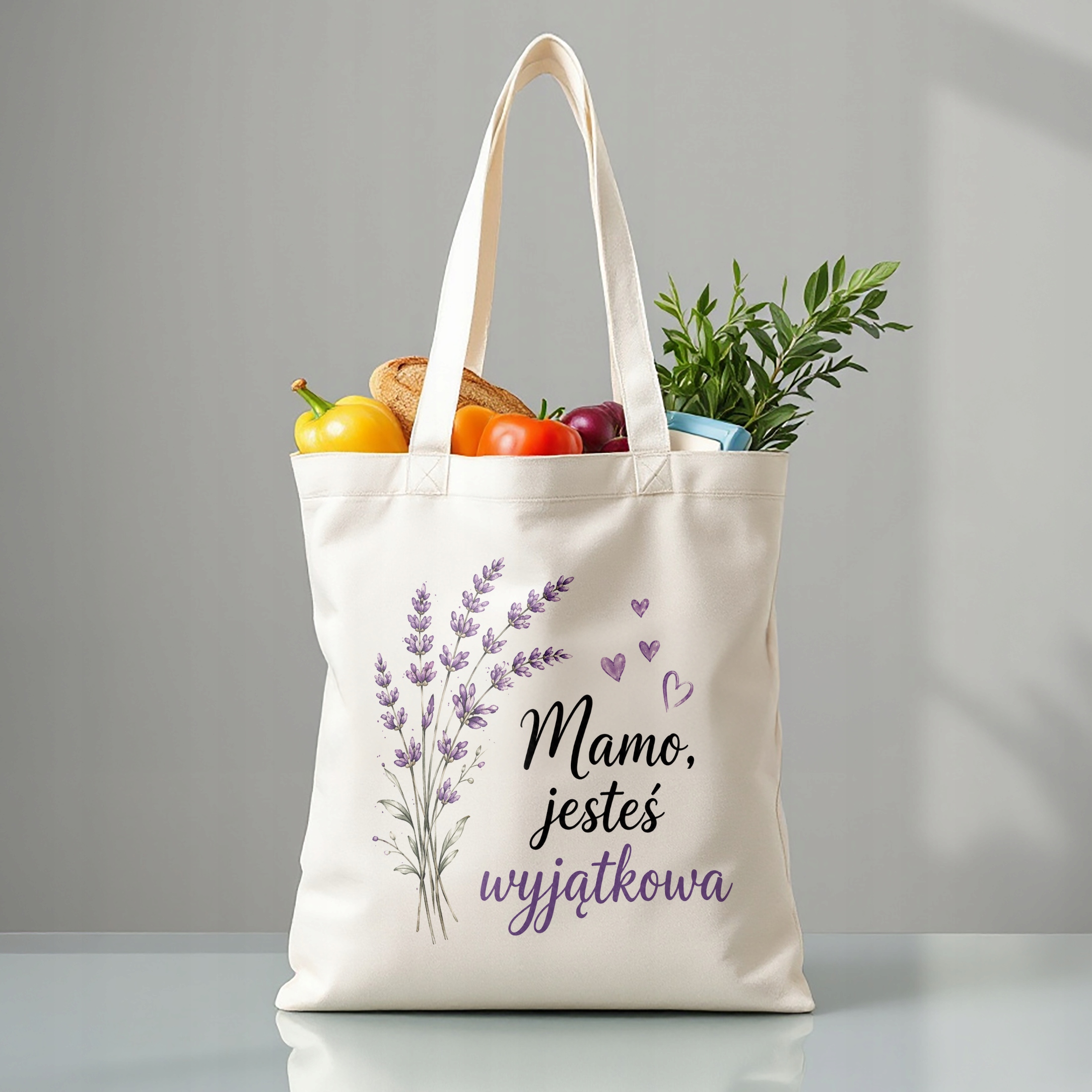 Dzień Matki prezent dla mamy torba bawełniana praktyczny prezent dla mamy