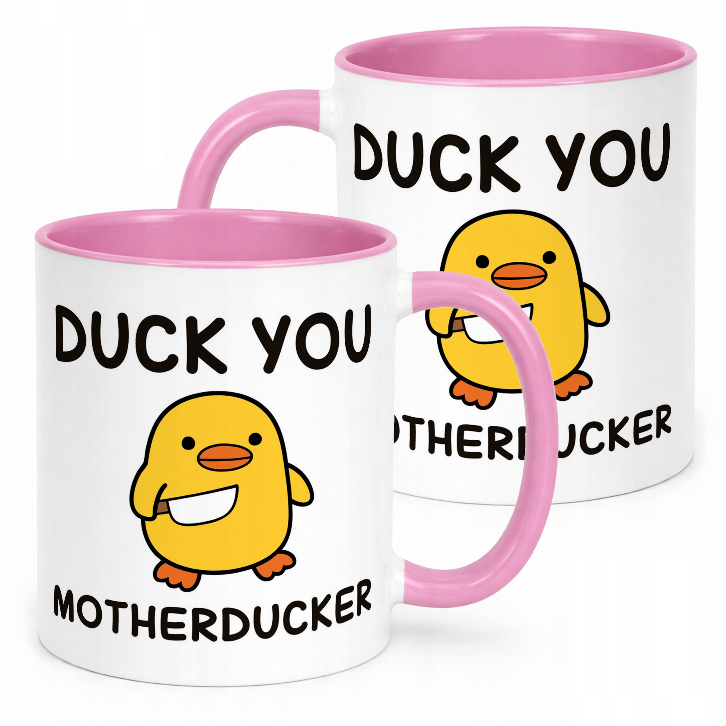 Kubek Różowy Duck You Śmieszny Zabawny Prezent