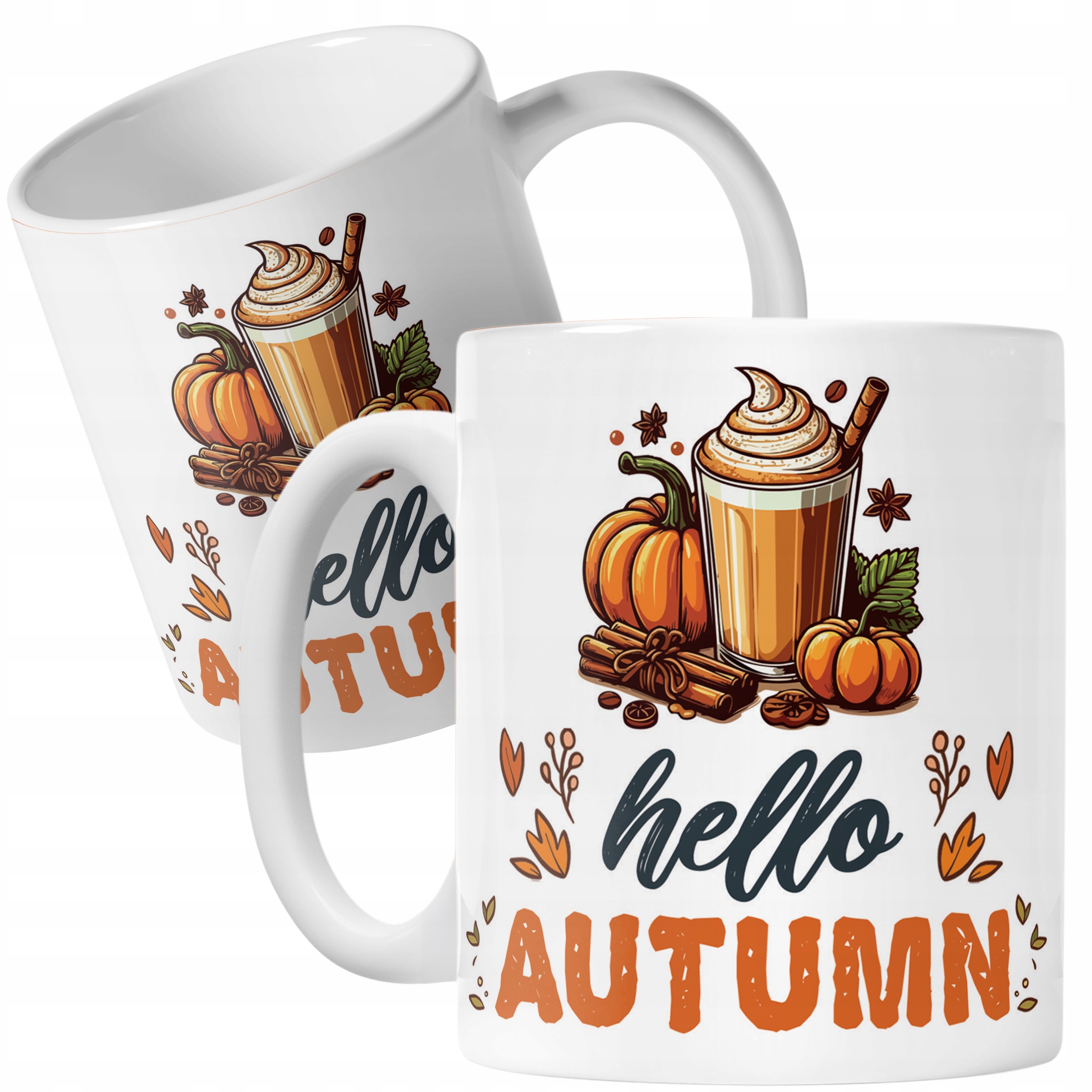 Kubek ceramiczny Jesienny Jesień Hello Pumpkin Dynia Prezent
