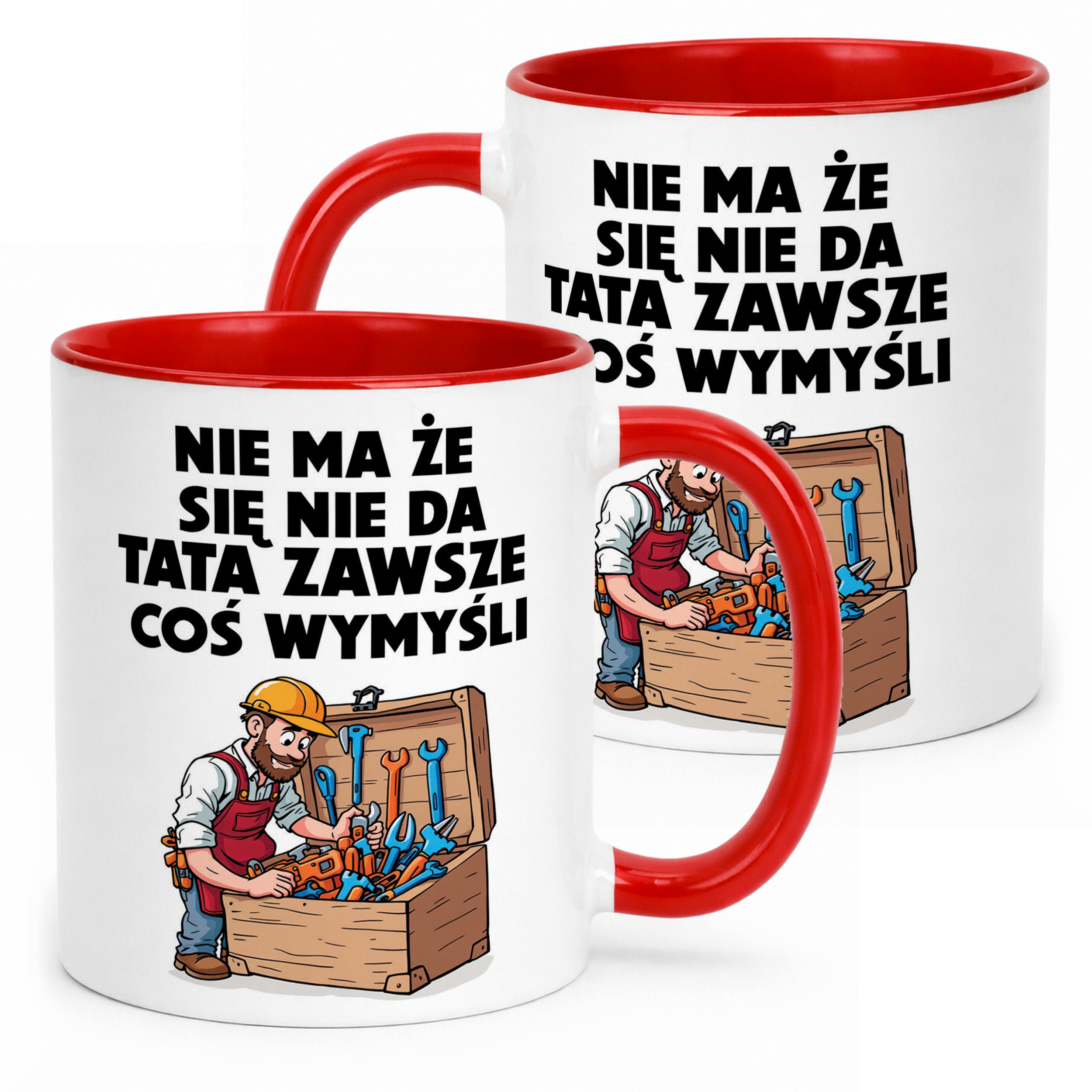 Kubek ceramiczny Dzień Ojca Dla Taty Tata Zawszem Coś Wymyśli Prezent