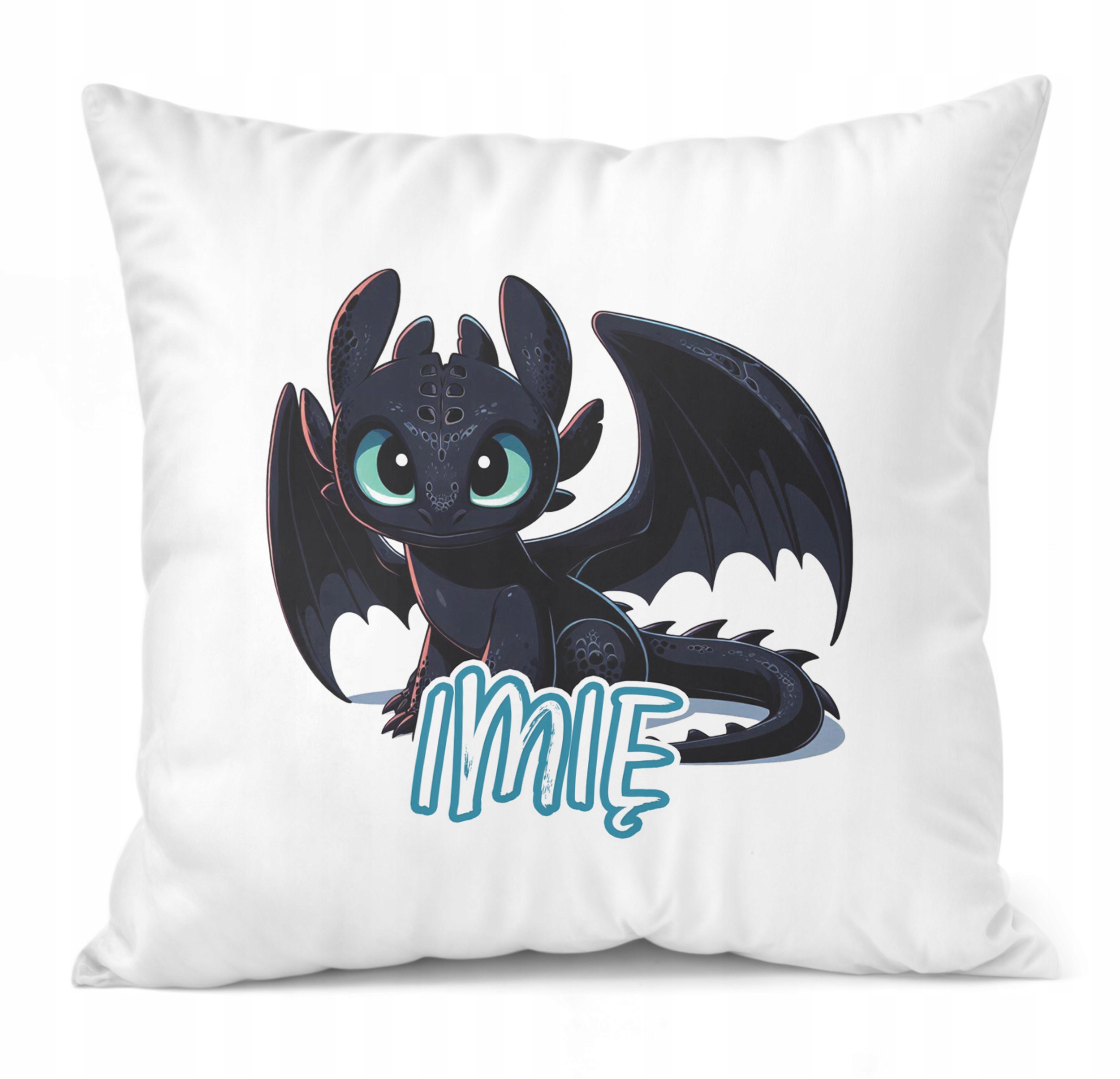 Zestaw Personalizowany Kubek + Poduszka 38×38 cm Szczerbatek Dla Dzieci