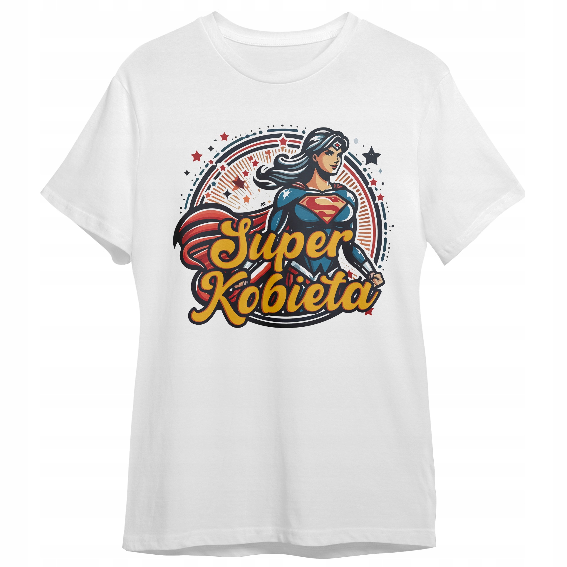 Koszulka Damska T-shirt Na Dzień Kobiet Prezent Super Kobieta