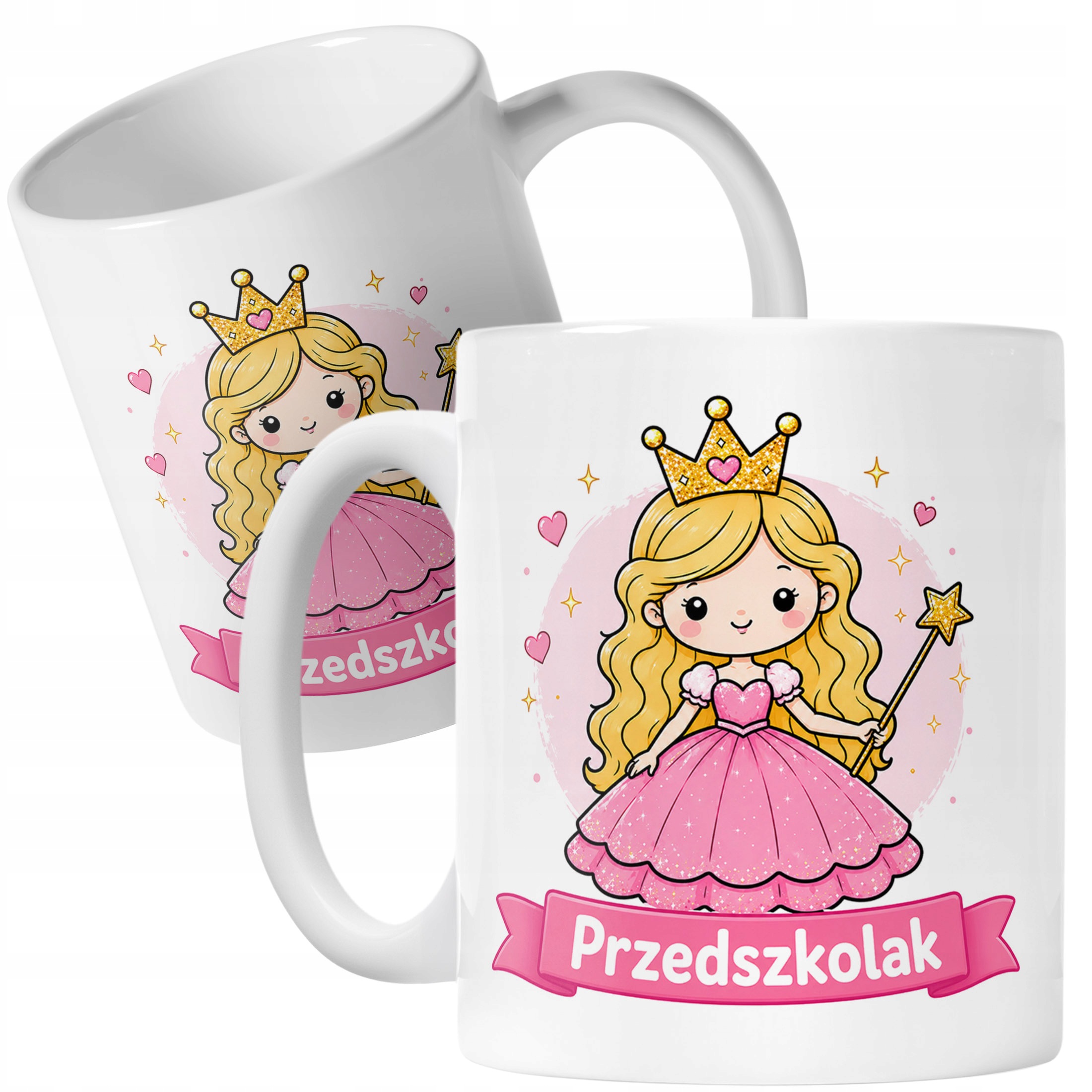Biały Kubek z nadrukiem Przedszkolak Szkoła Dla Dzieci Prezent