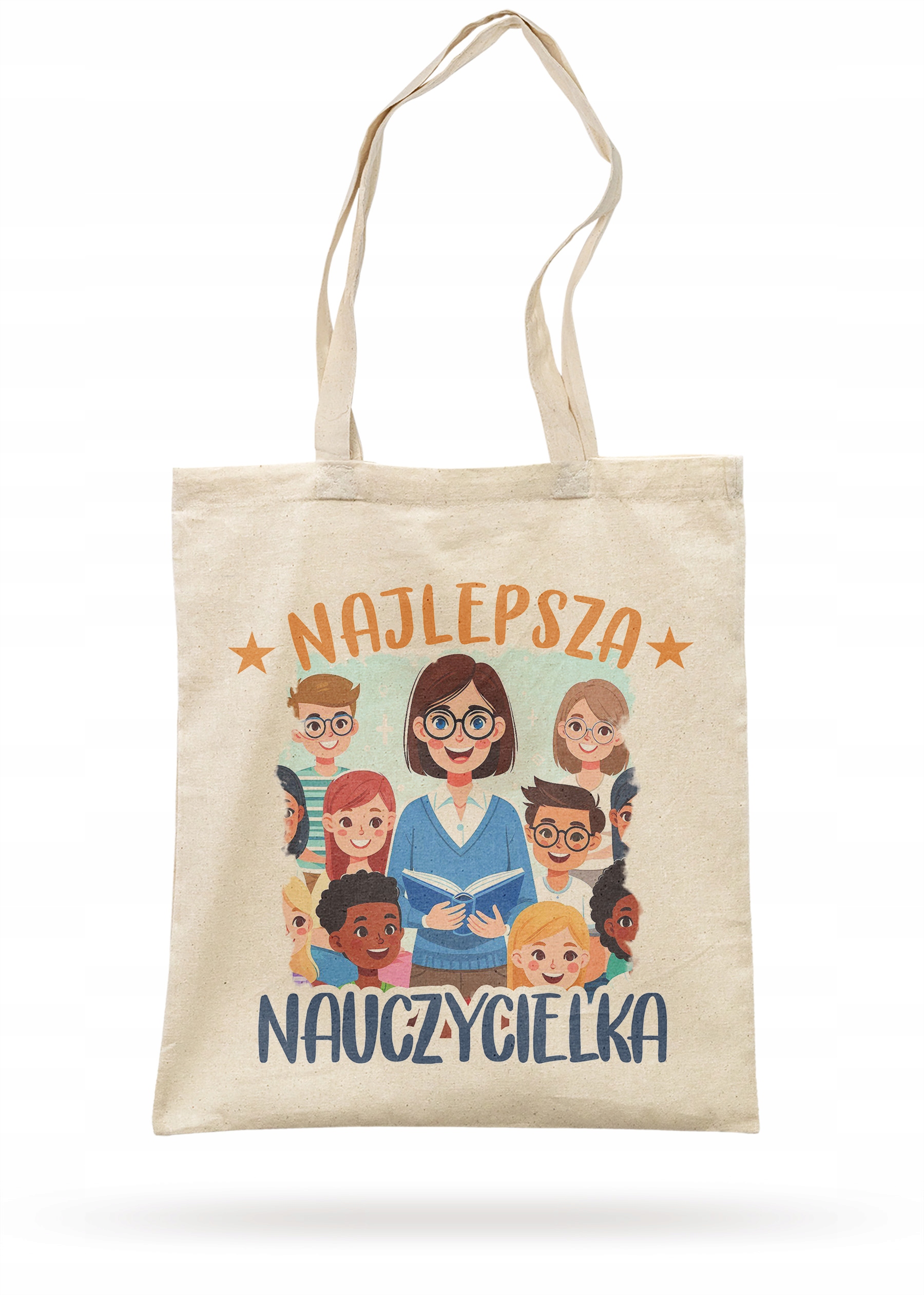 Torba bawełniana Dzień Nauczyciela Najlepsza Nauczycielka Prezent Upominek