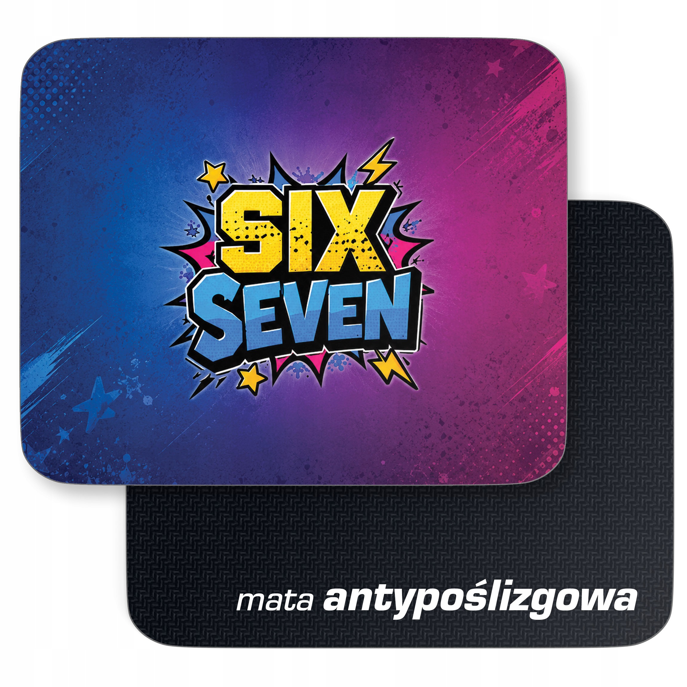 Podkładka pod mysz z nadrukiem 67 Six Seven dla graczy