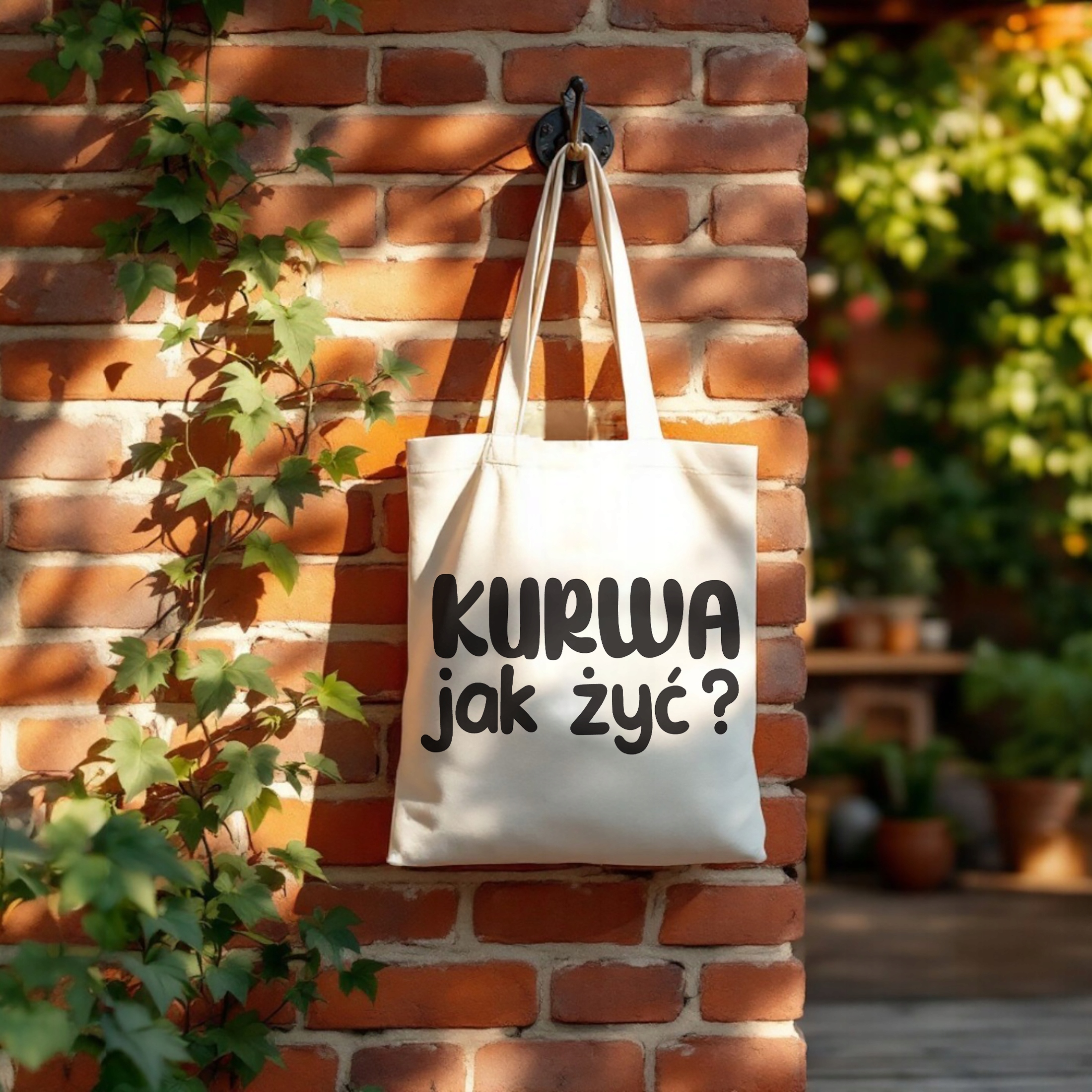 Torba bawełniana na zakupy Ku**a Jak Żyć Zabawny Prezent