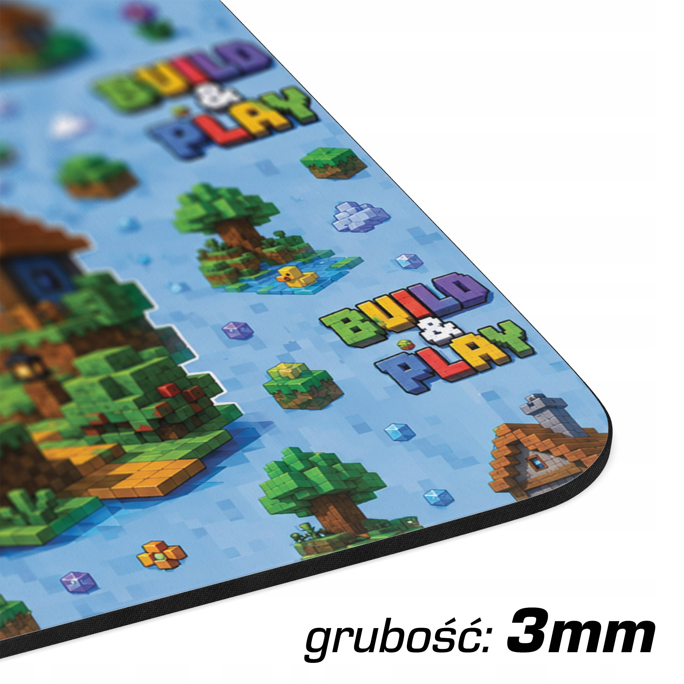 Podkładka pod mysz z nadrukiem Build&Play gra dla graczy