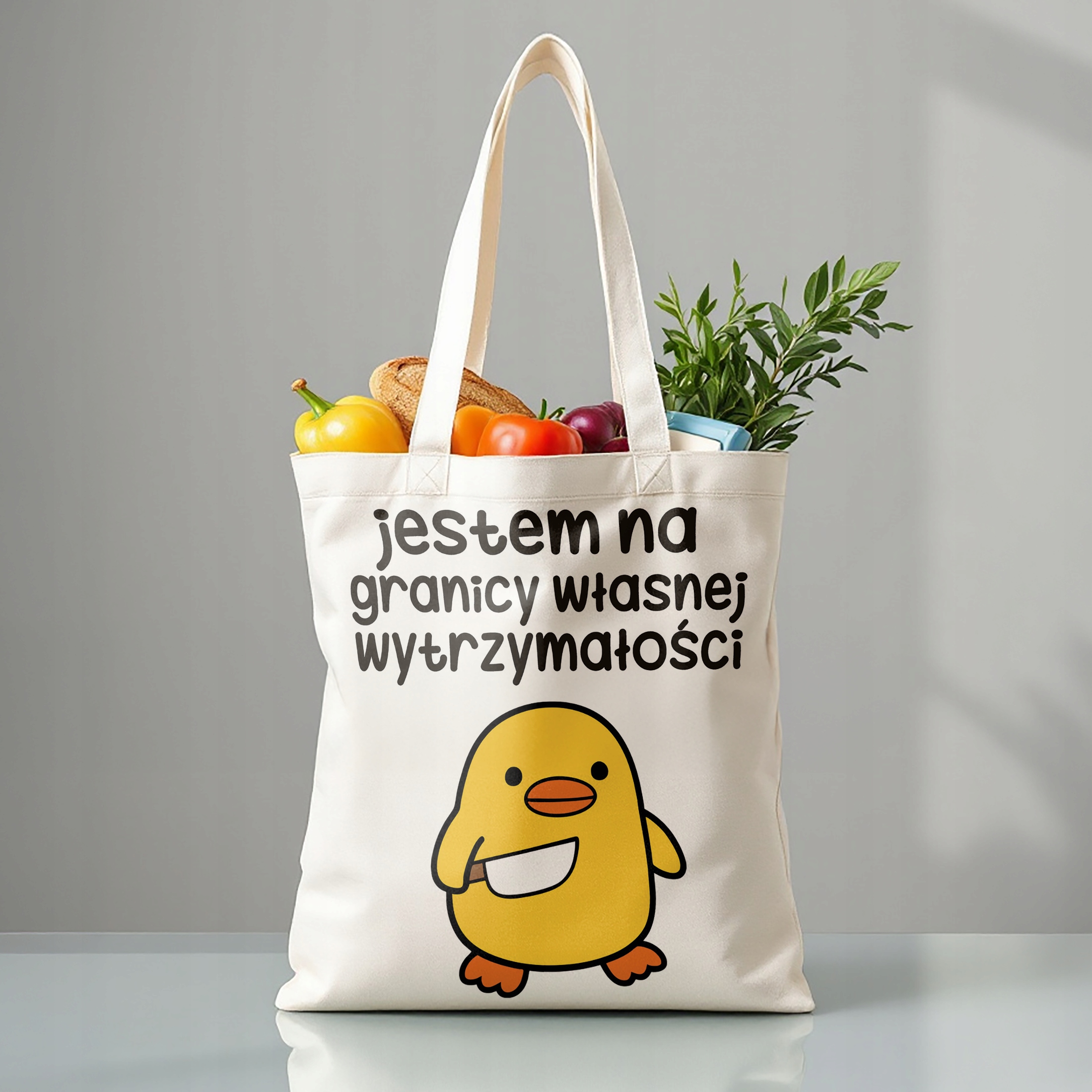 Torba bawełniana premium Jestem Na Granicy Zabawny Prezent