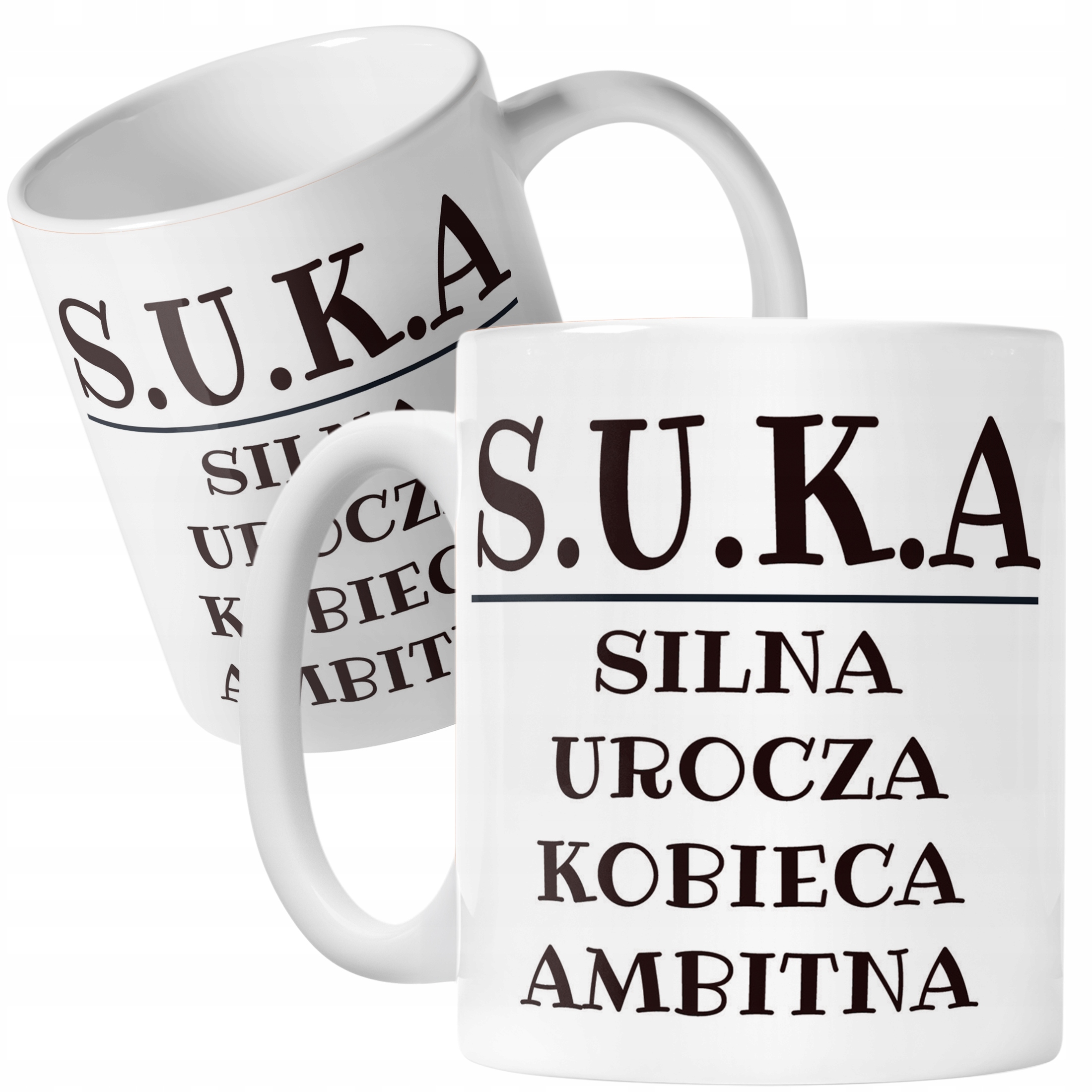 Kubek ceramiczny S.U.K.A Dla Kobiety Śmieszny Zabawny Prezent