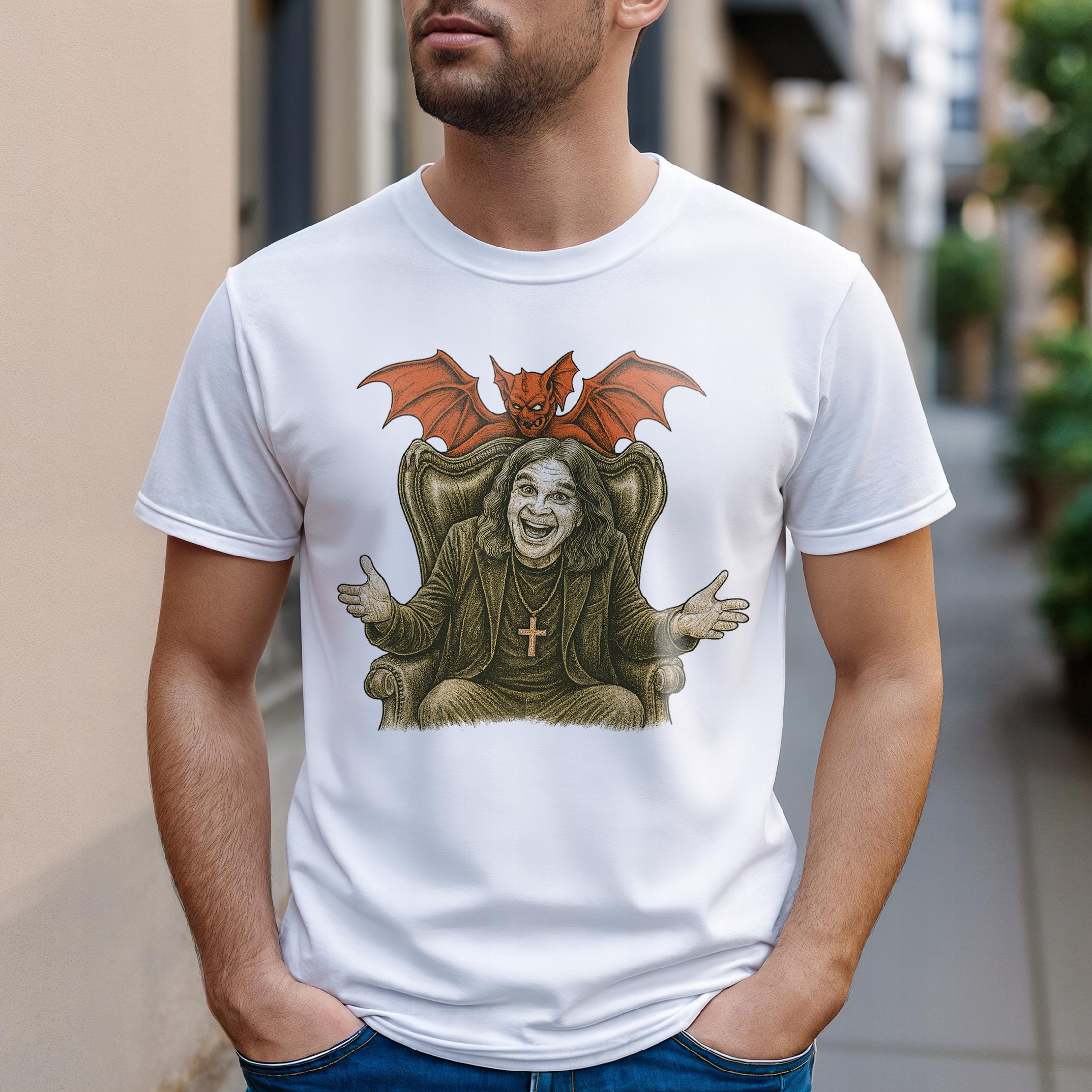 Koszulka biała męska Ozzy Osbourne Black Sabbath Dla Fanów r. 3XL
