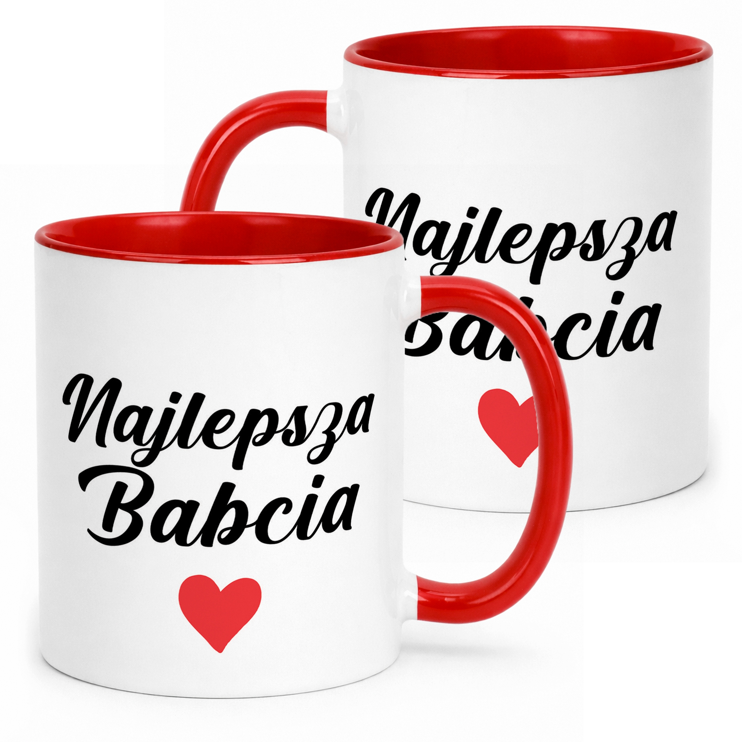 Kubek Czerwony Dzień Babci Dla Babci Prezent Upominek