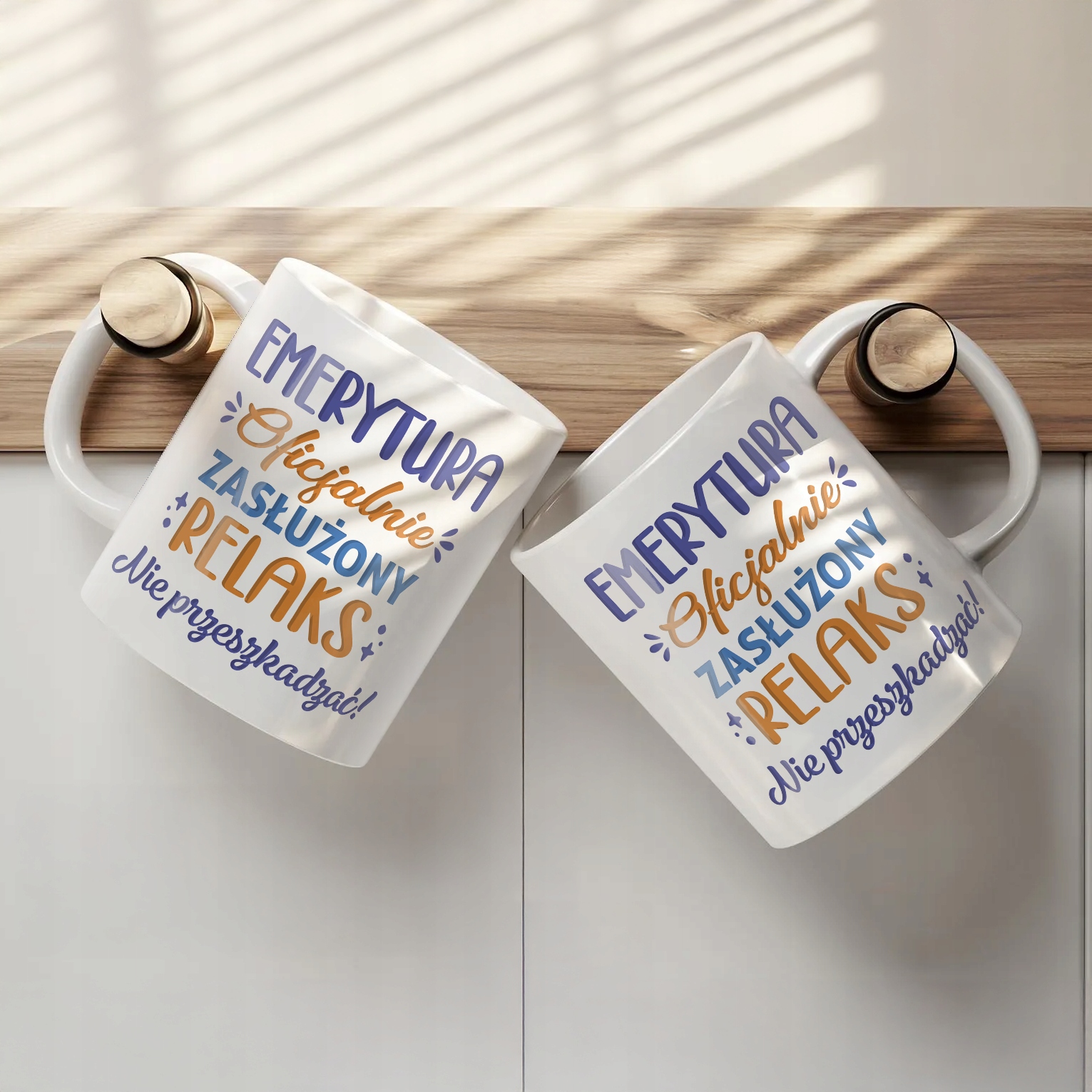 Kubek ceramiczny z okazji Emerytury Dla Emeryta Emerytki Prezent Upominek