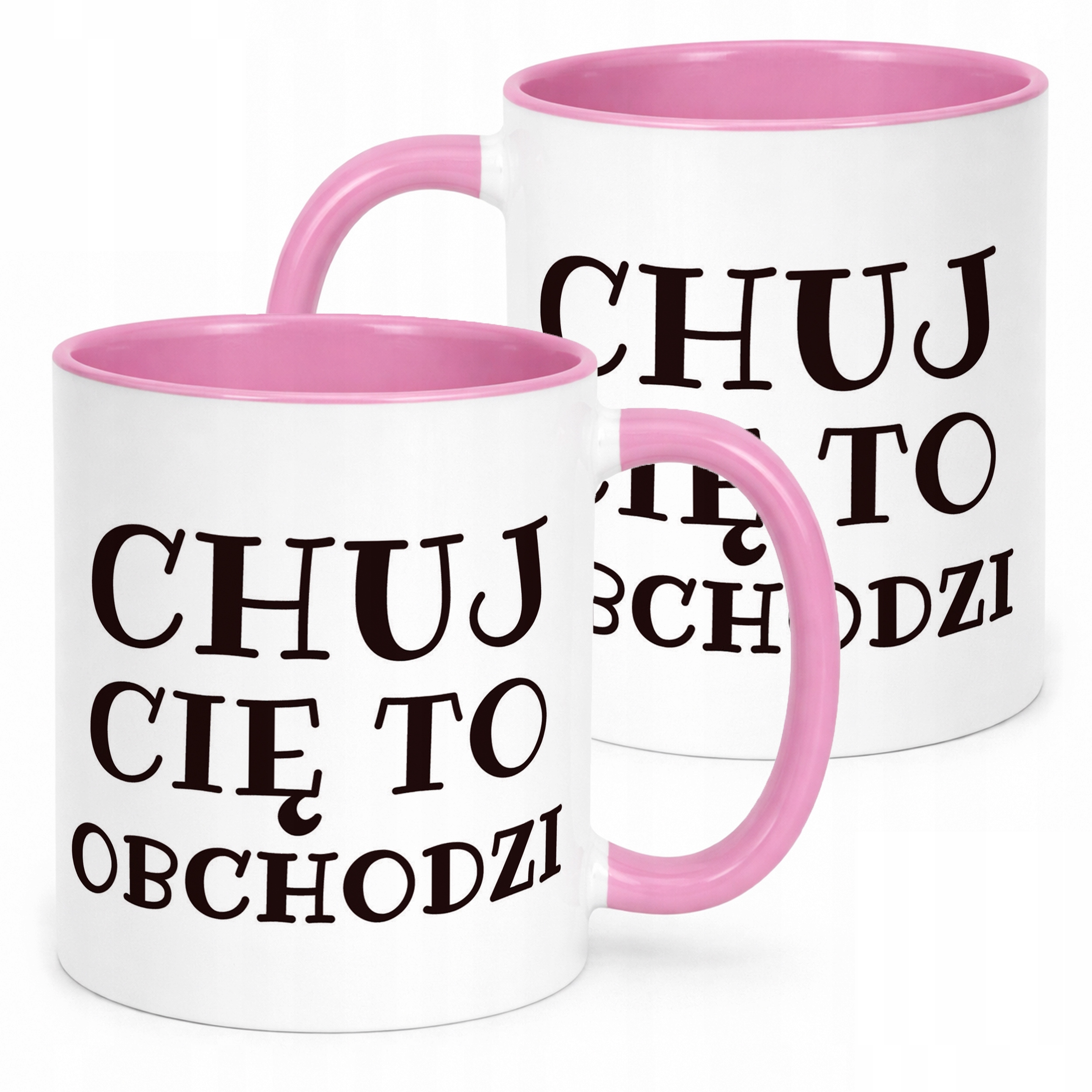 Kubek Różowy Ch*j Cię To Obchodzi Śmieszny Zabawny Prezent